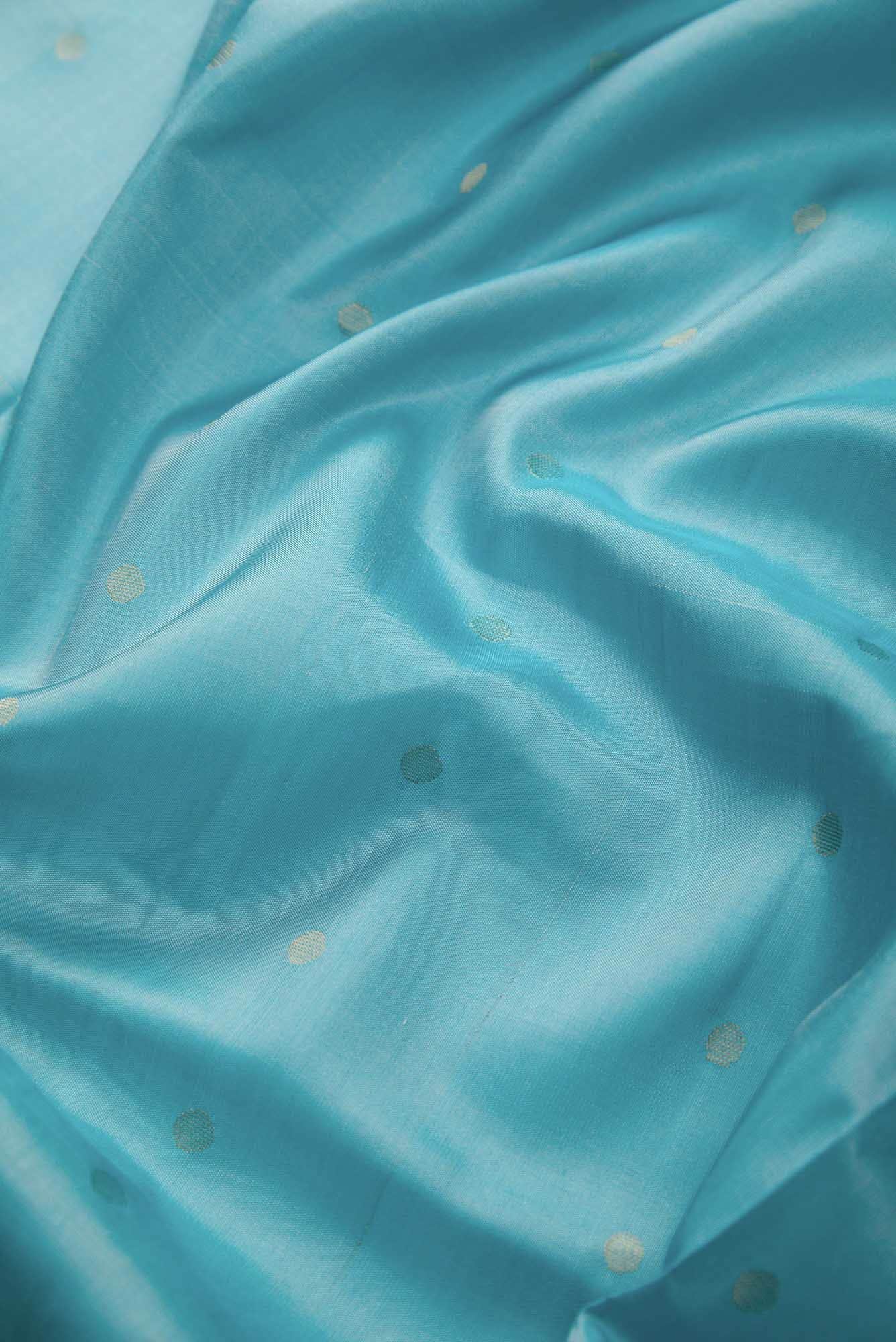 Sky Blue Dual Tone Soft Silk Saree