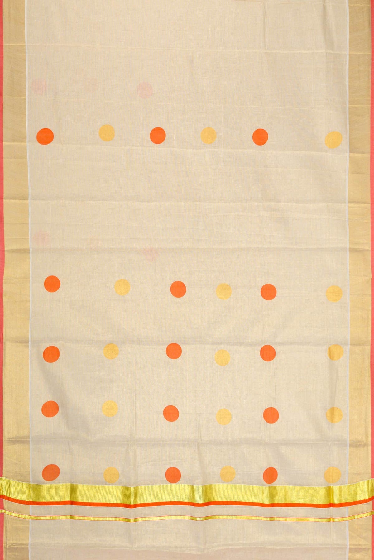 Sandal Dual Tone Kerala Cotton Saree