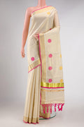 Gold Dual Tone Kerala Cotton Saree
