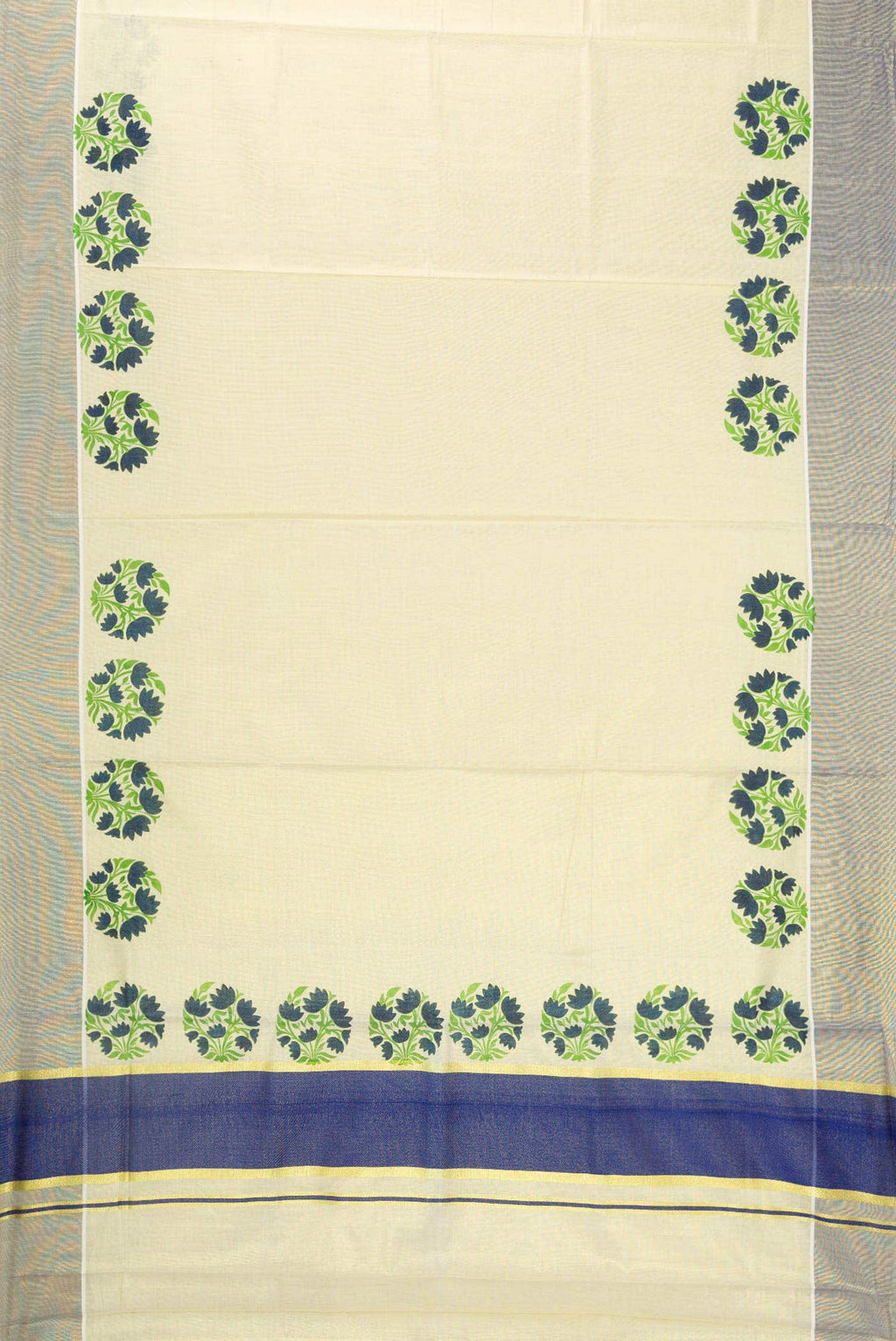 Sandal Dual Tone Kerala Cotton Saree