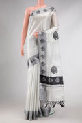 Off White Dual Tone Kerala Cotton Saree