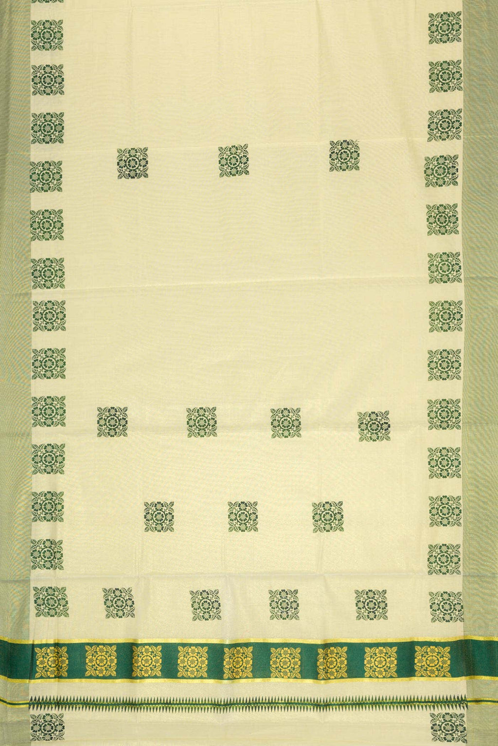 Sandal Dual Tone Kerala Cotton Saree