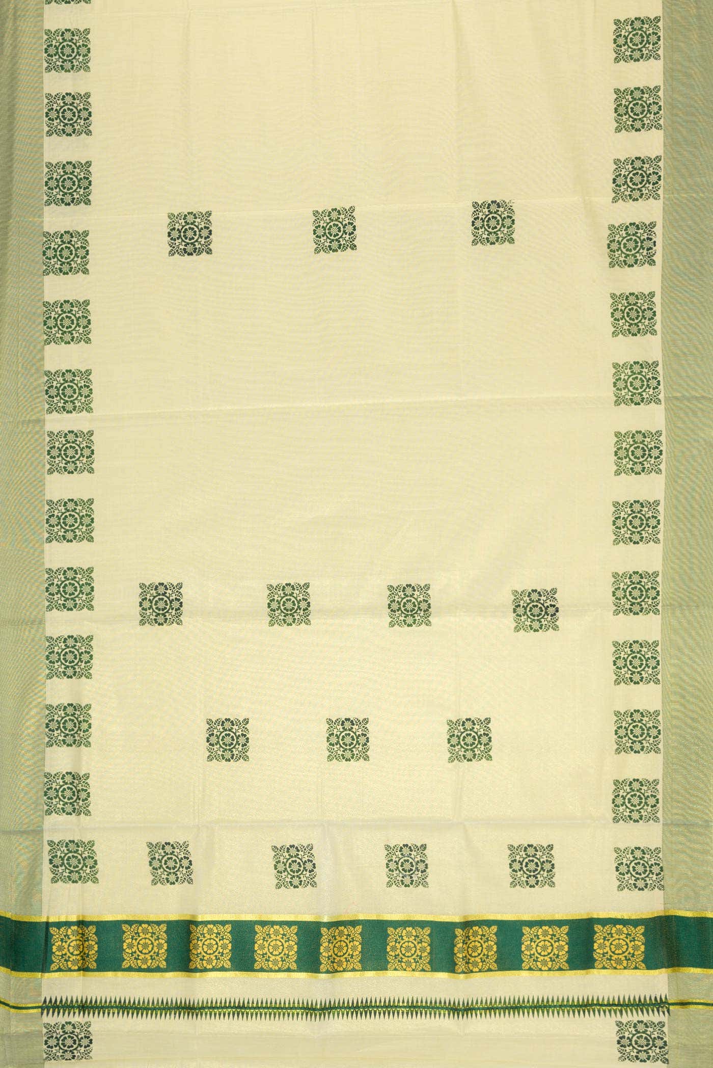 Sandal Dual Tone Kerala Cotton Saree