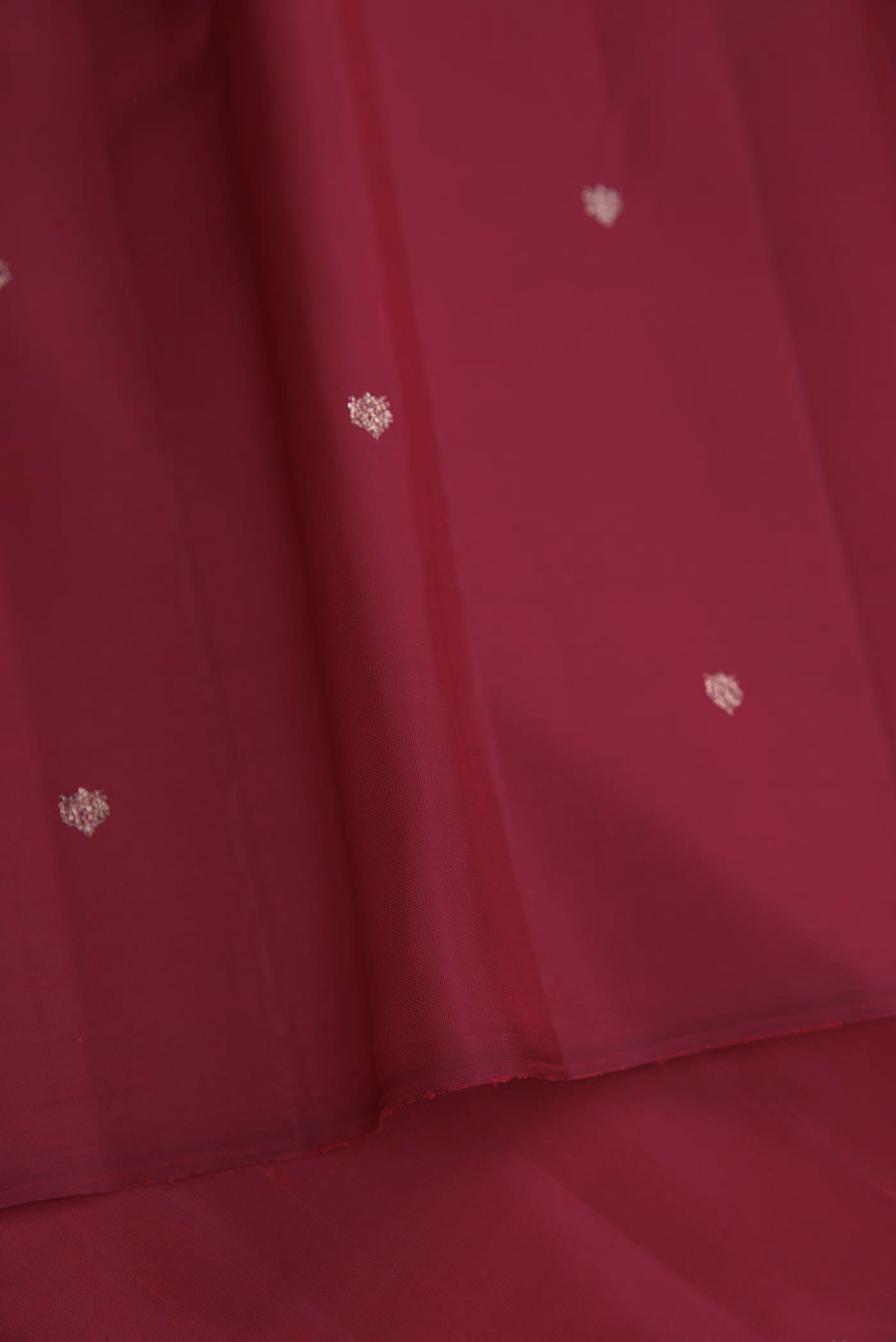 Maroon Dual Tone Kanchipuram Silk Saree