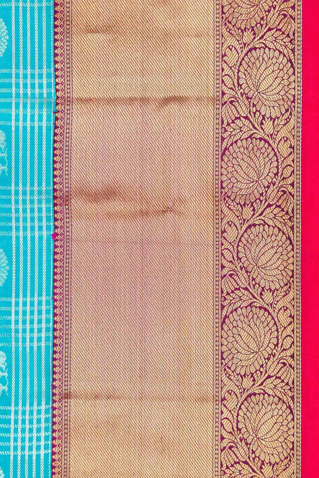 Sky Blue Dual Tone Kanchipuram Silk Saree