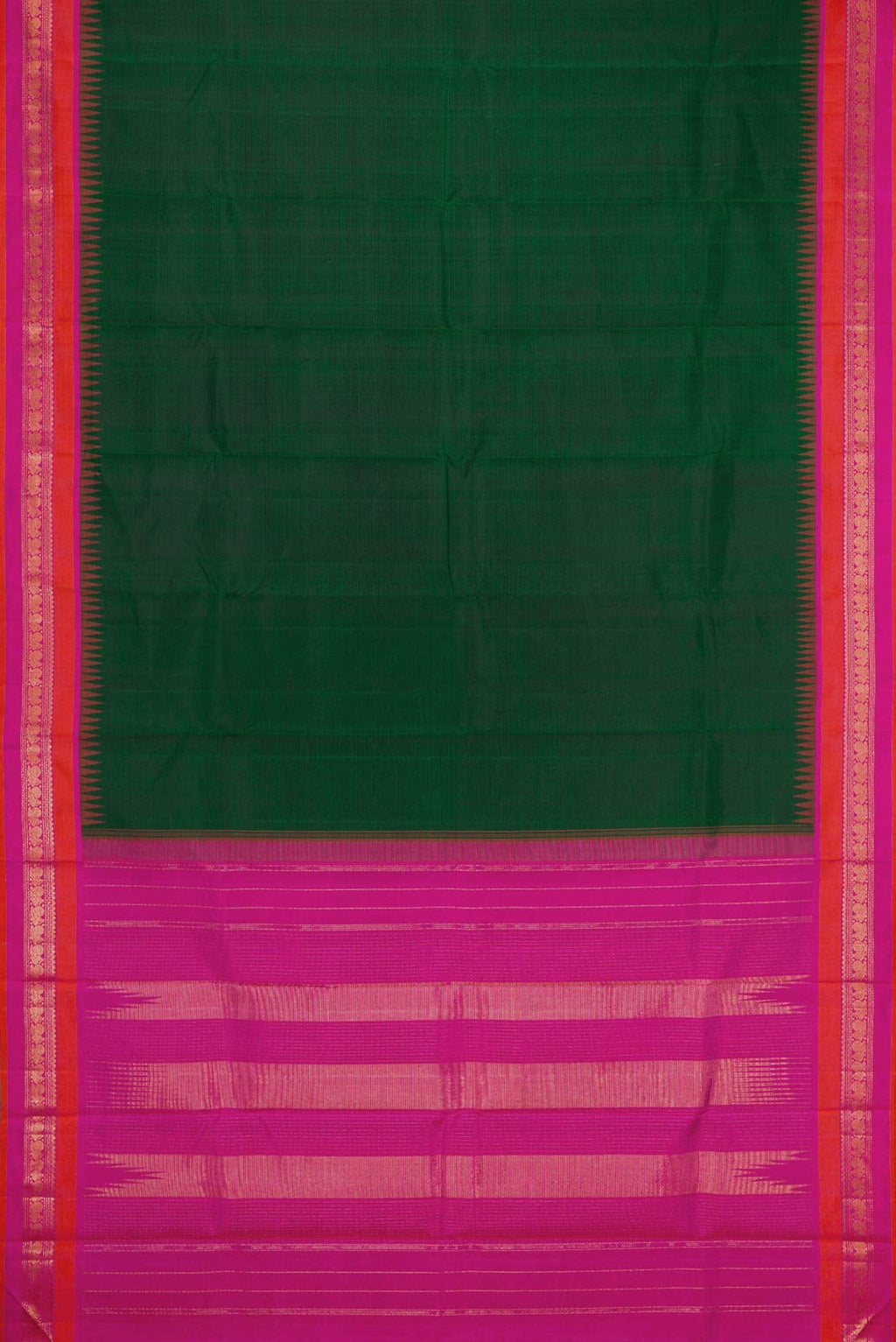 Green Dual Tone Kanchipuram Silk Saree