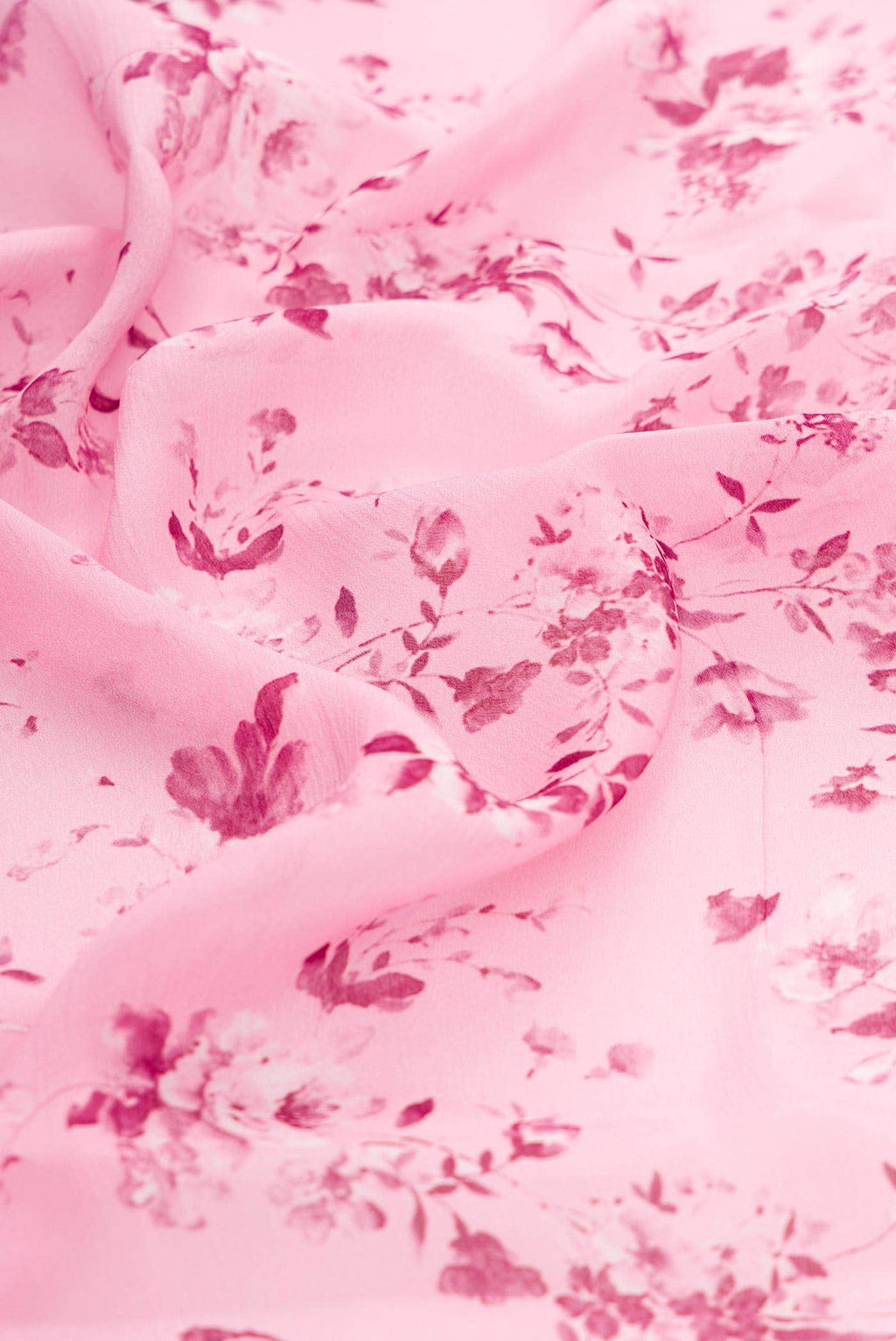 Pink Dual Tone Mysore Georgette Saree