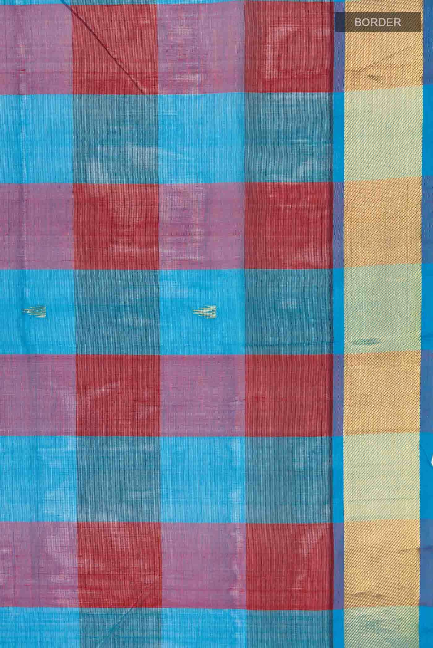 Multi Color Silk Cotton Saree