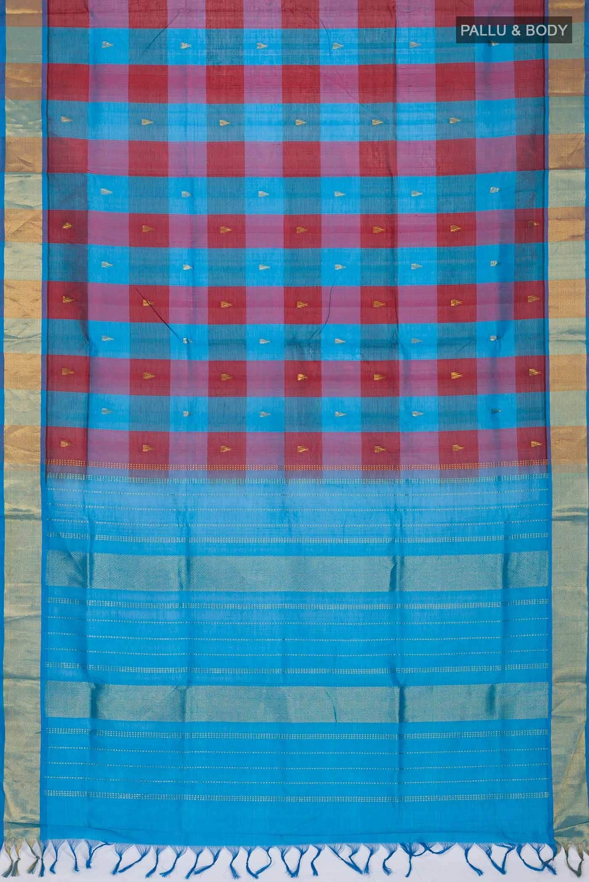Multi Color Silk Cotton Saree