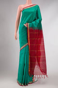 Green Dual Tone Silk Cotton Saree