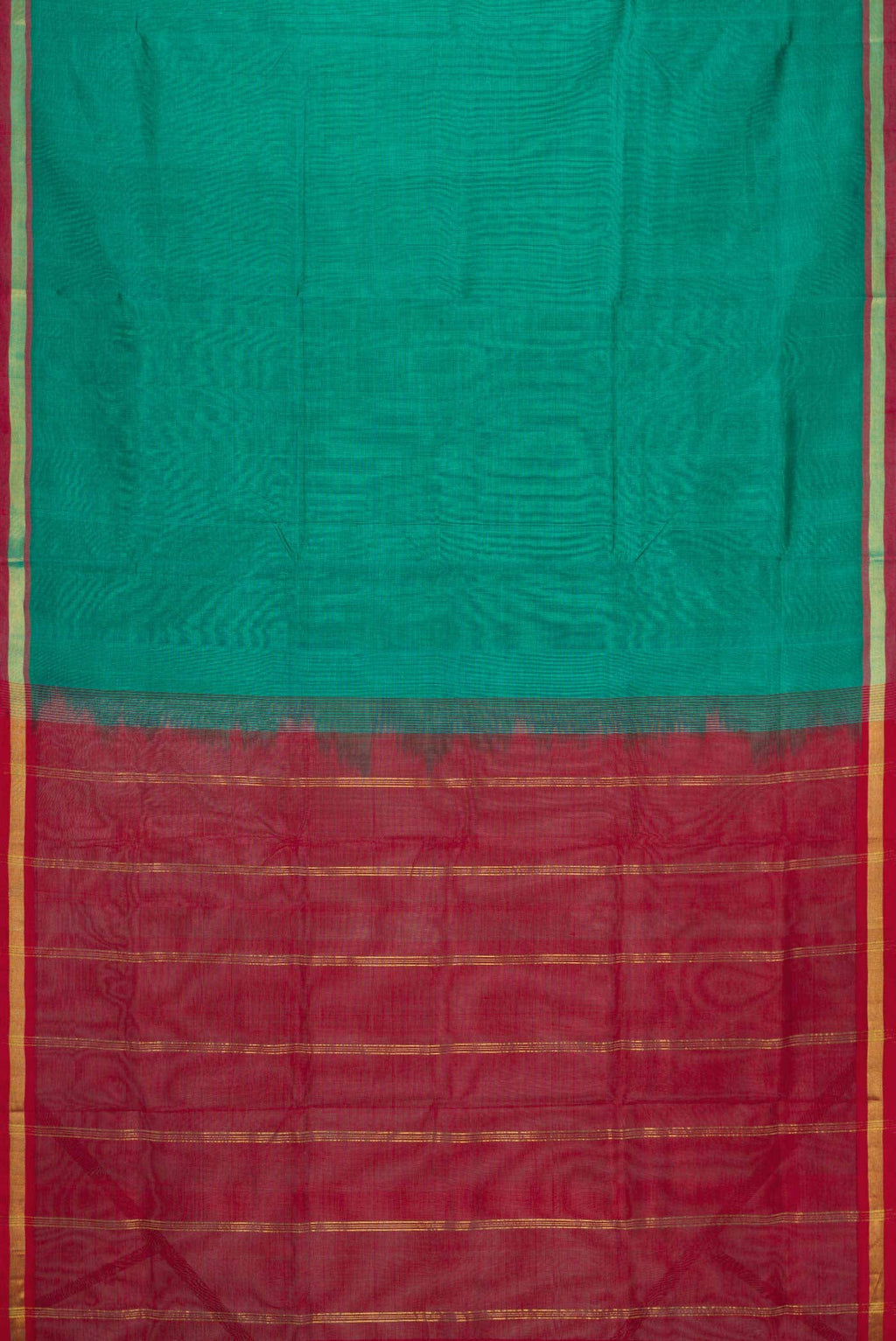 Green Dual Tone Silk Cotton Saree
