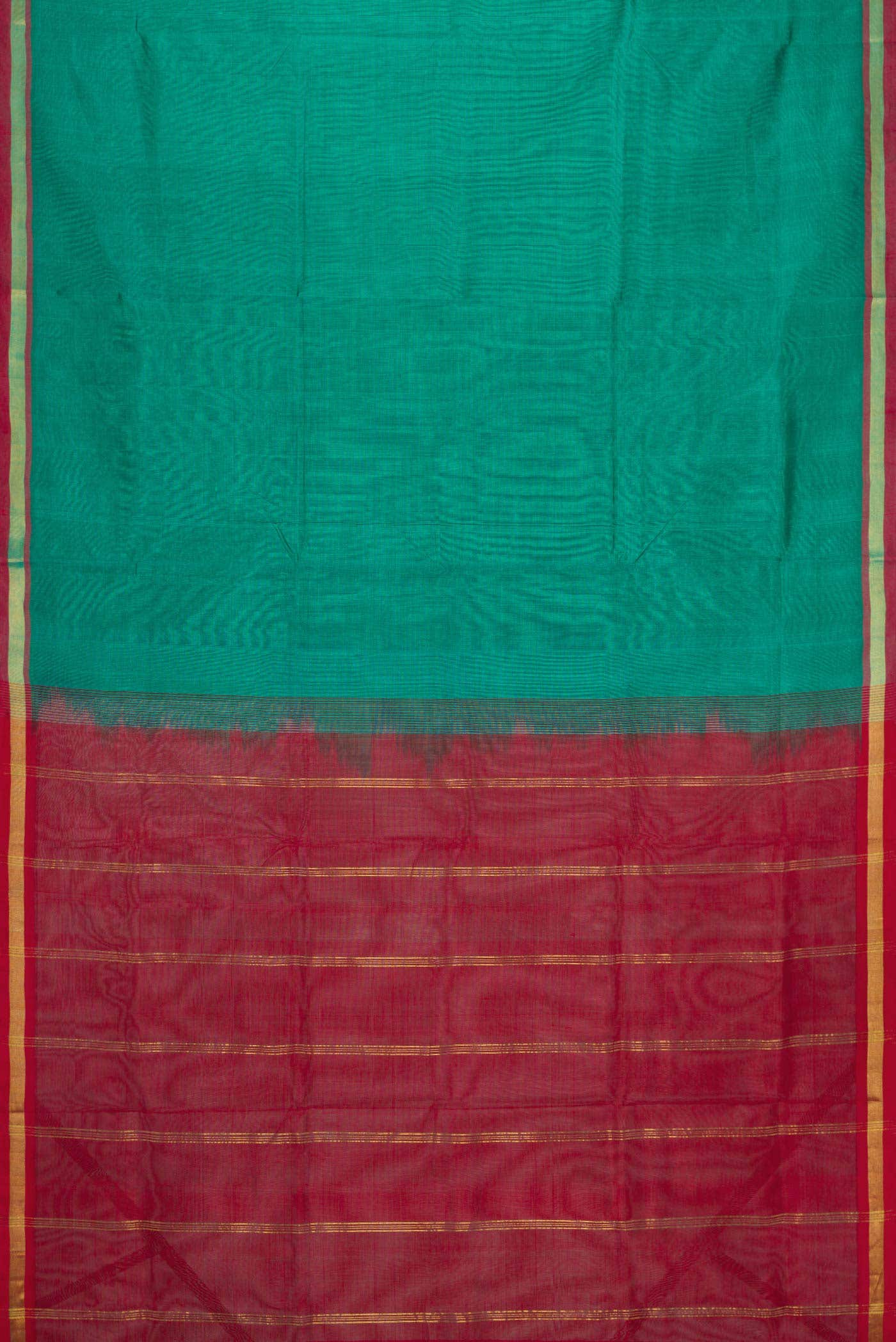 Green Dual Tone Silk Cotton Saree