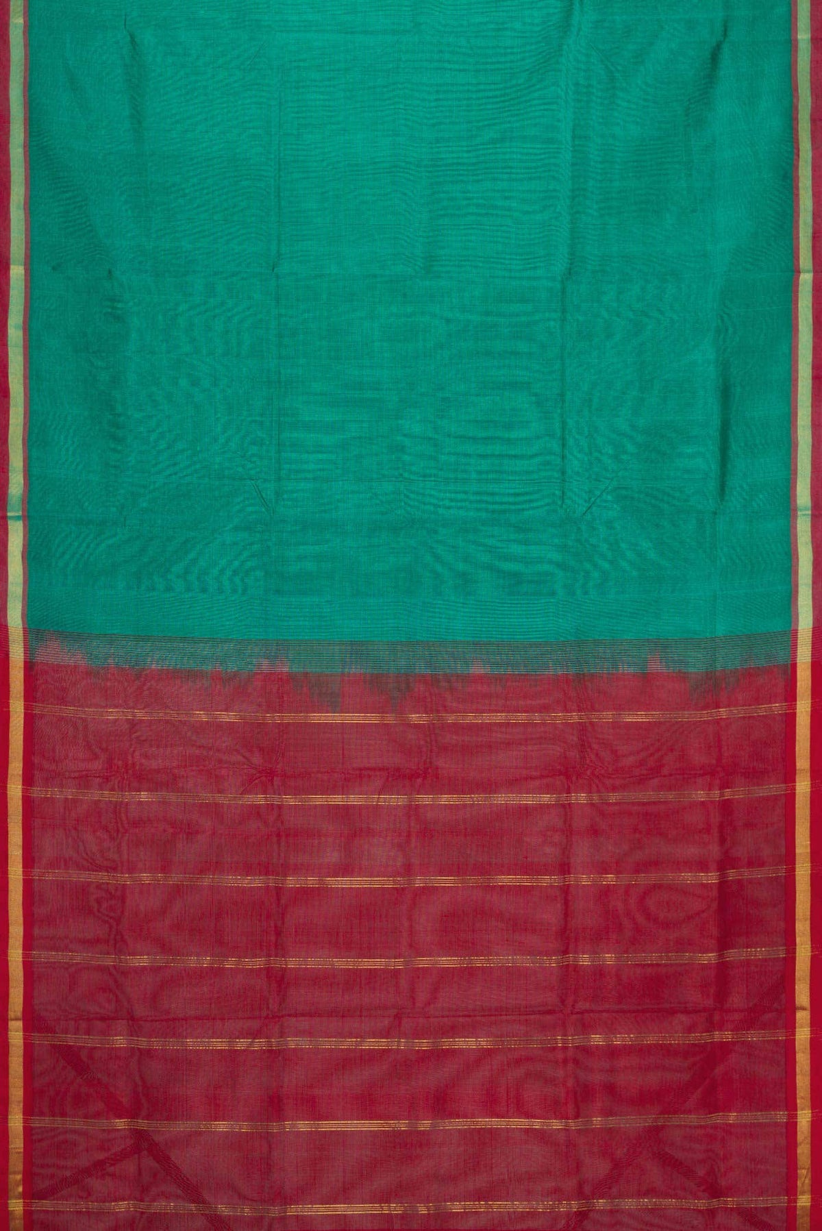 Green Dual Tone Silk Cotton Saree