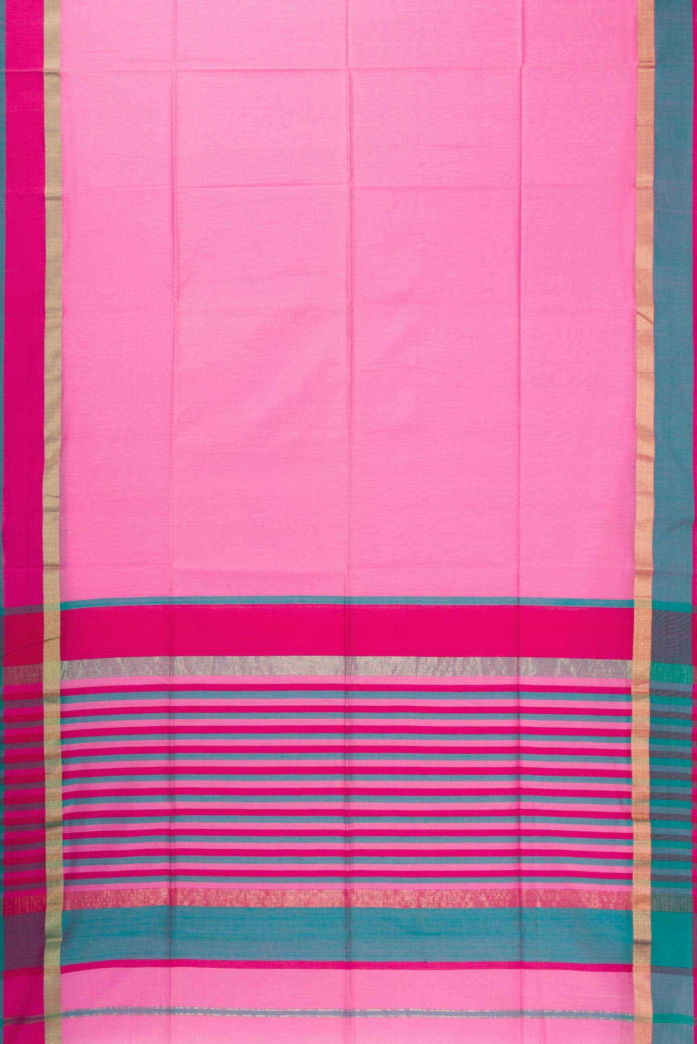 Pink Blended Chanderi Silk Saree