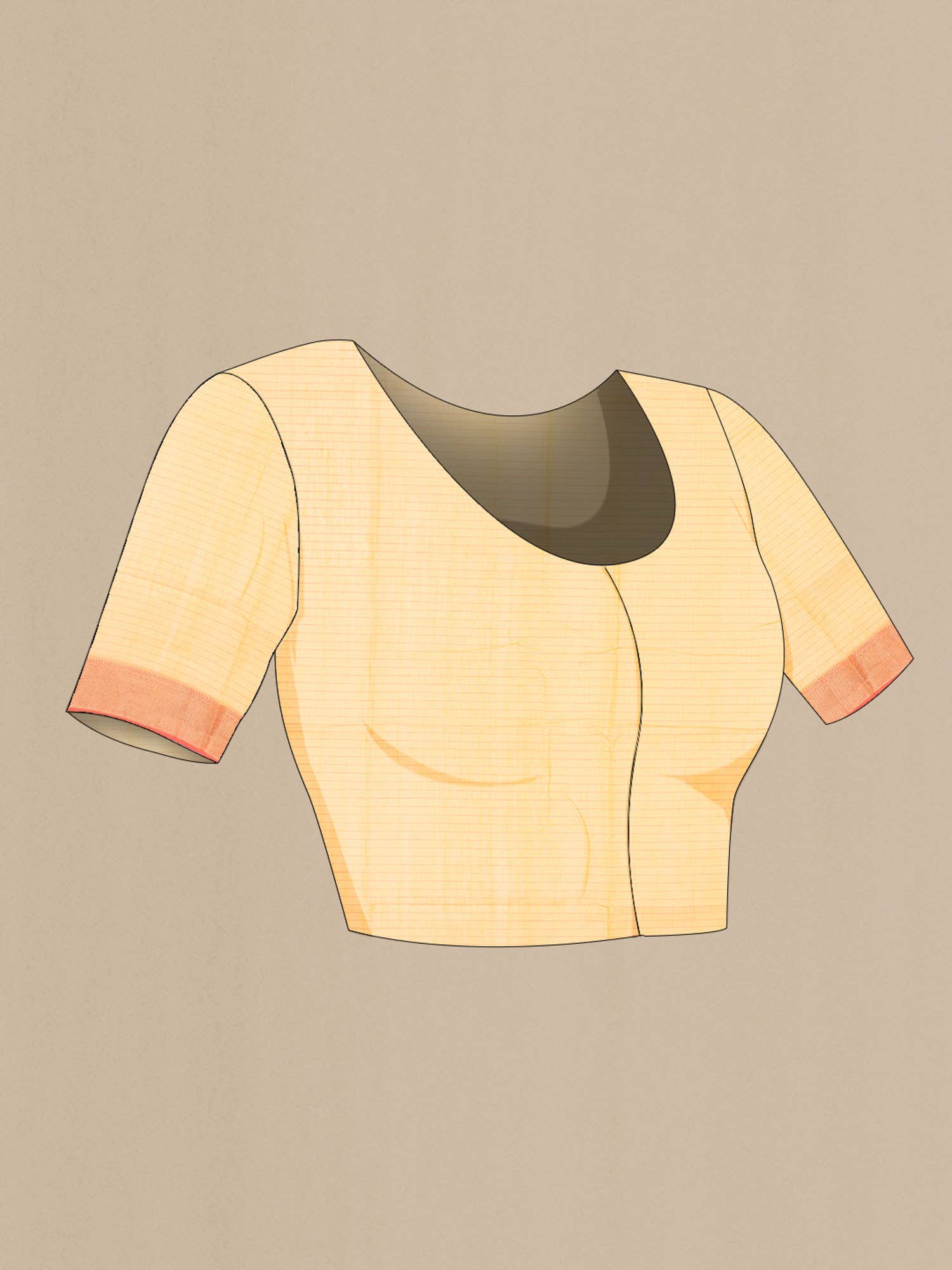 Yellow Chanderi Silk Saree