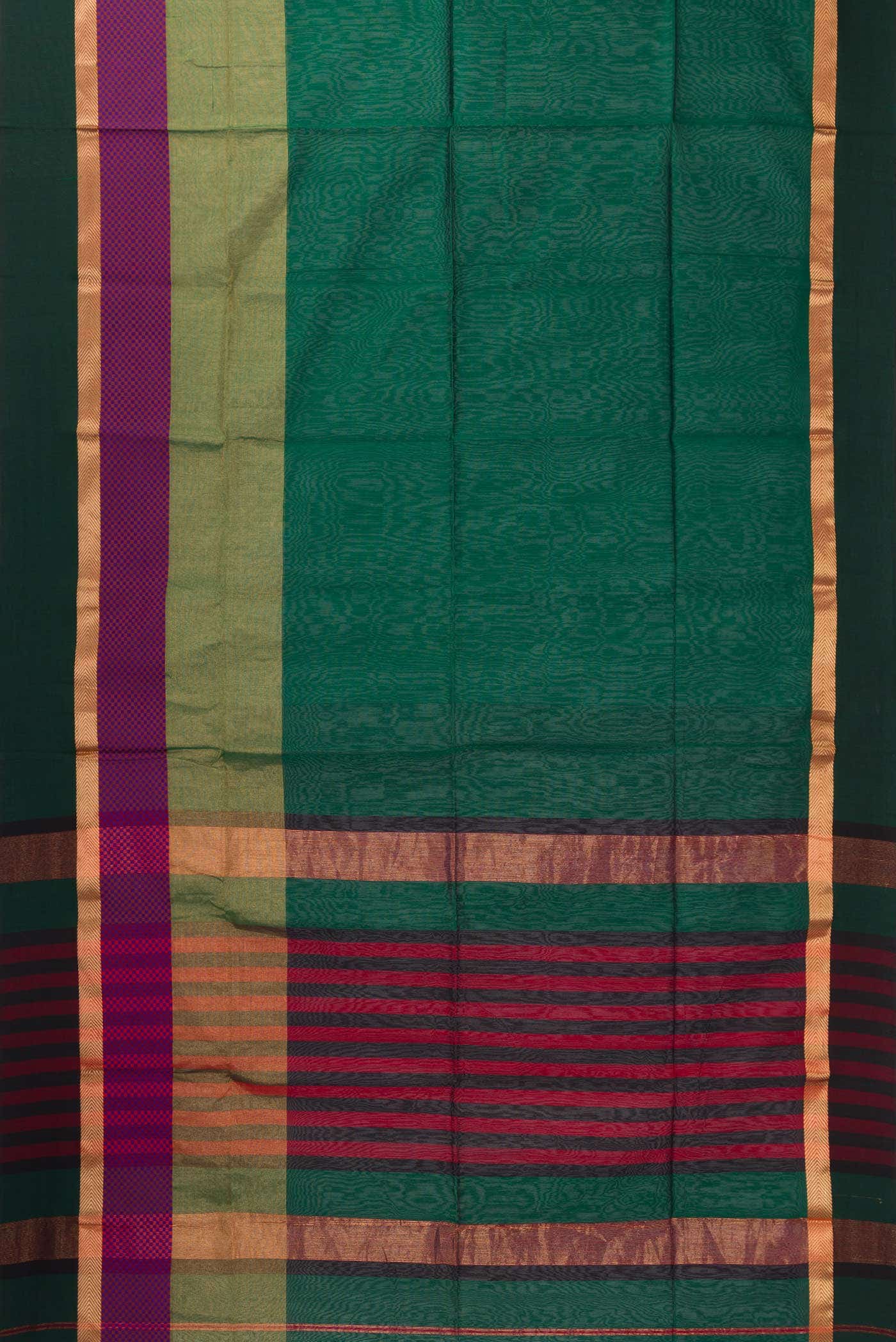 Green Dual Tone Blended Chanderi Silk Saree