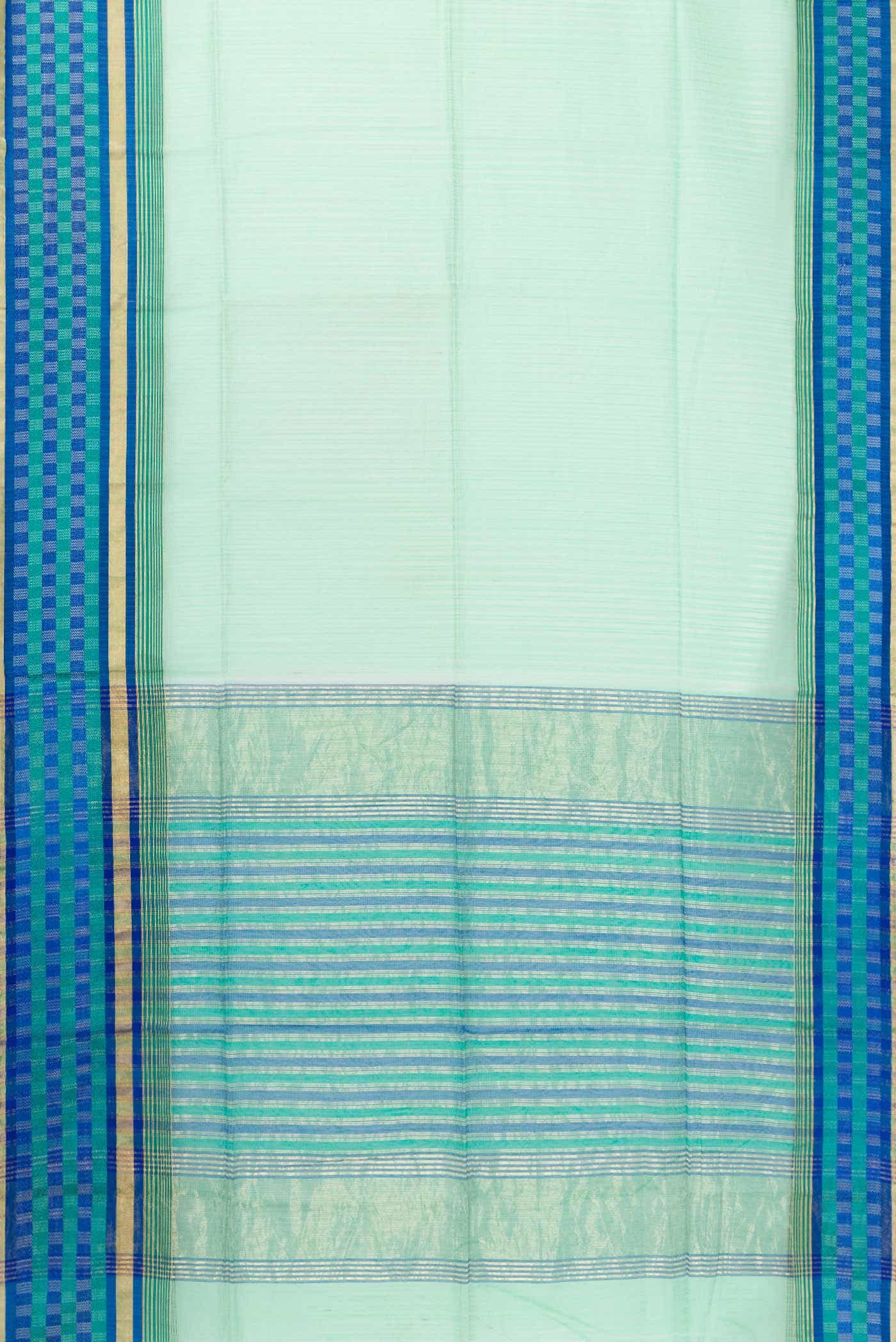 Light Green Blended Chanderi Silk Saree
