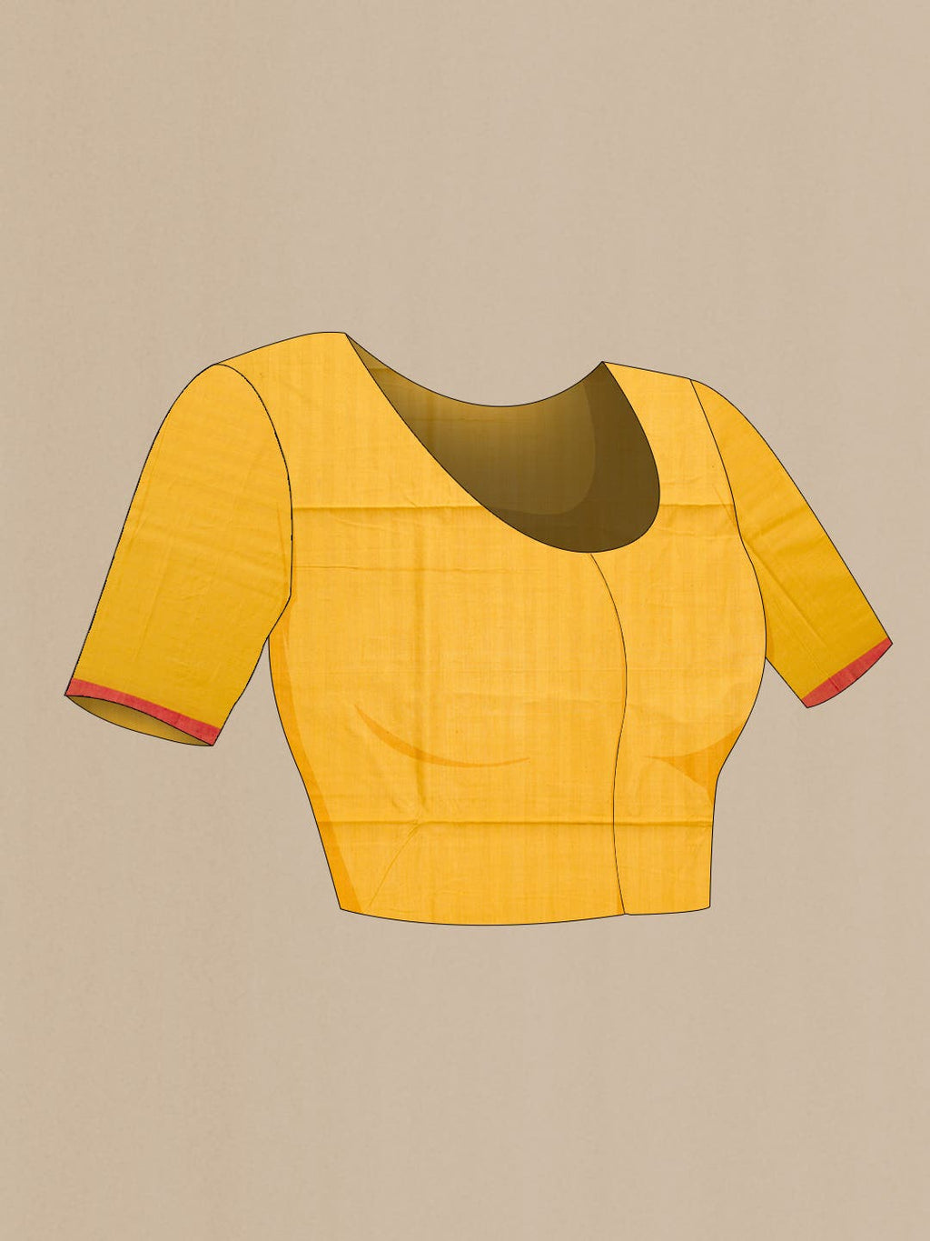 Yellow and Green Dual Tone Blended Chanderi Silk Cotton Saree