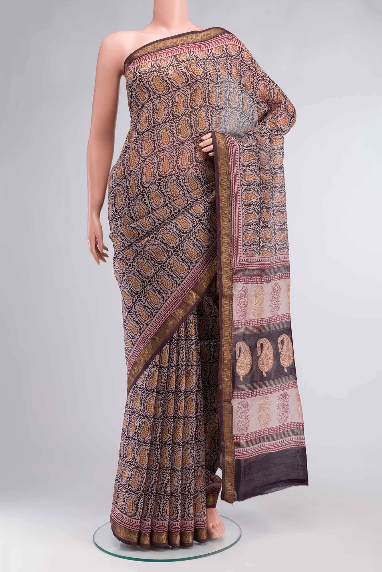 Multi Maheshwari Silk Cotton Saree