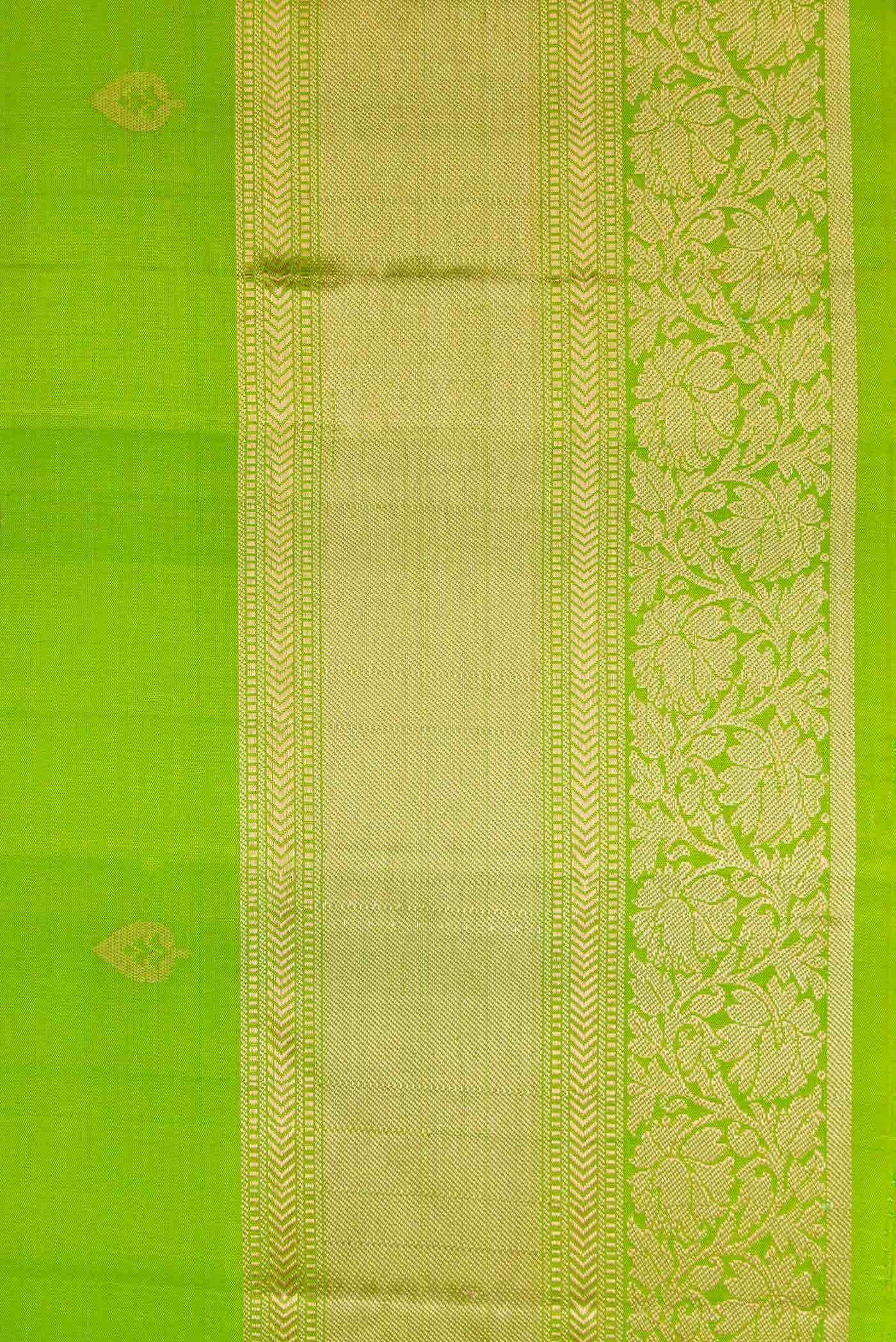 Green Dual Tone Soft Silk Saree