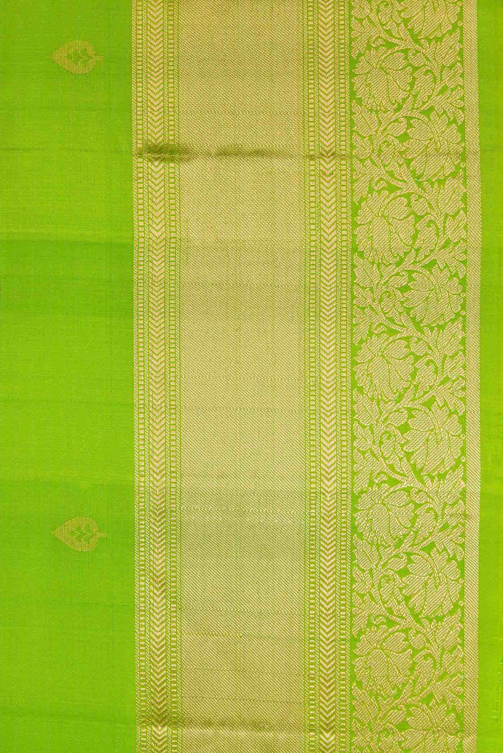 Green Dual Tone Soft Silk Saree
