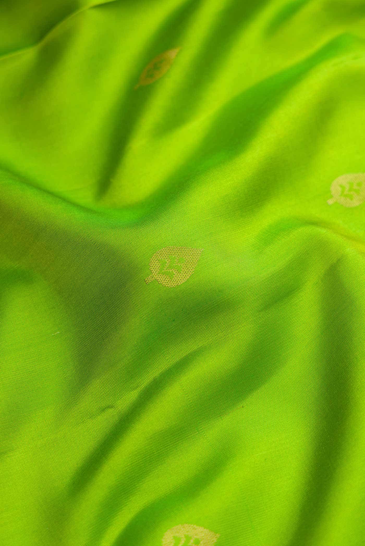 Green Dual Tone Soft Silk Saree