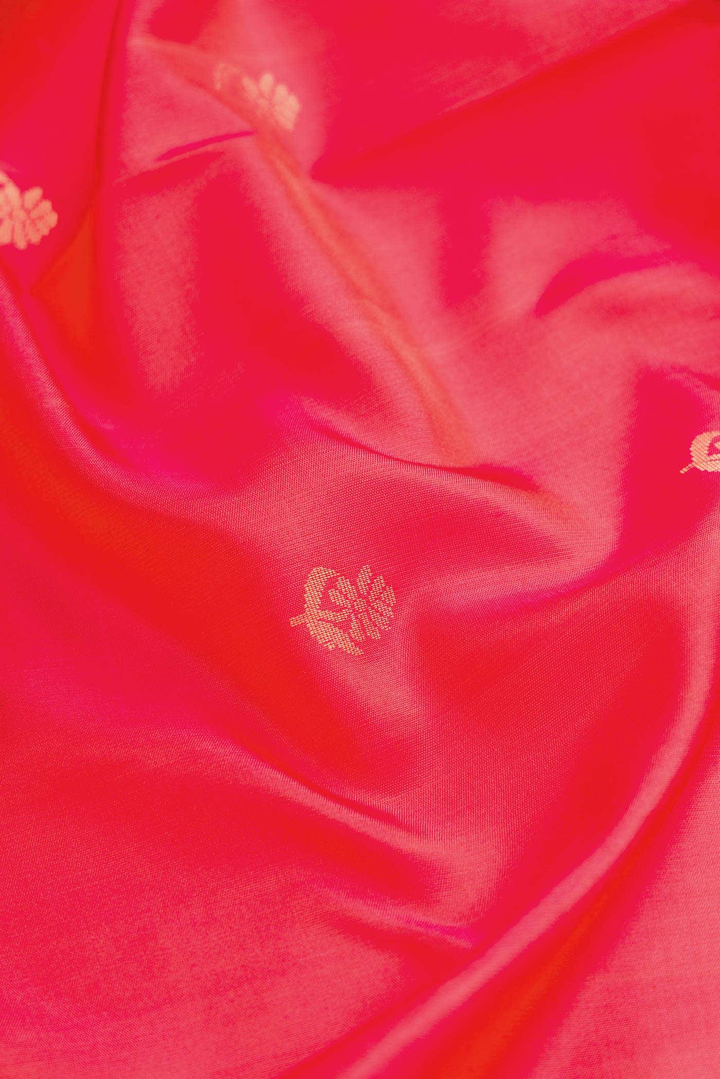 Red Dual Tone Soft Silk Saree
