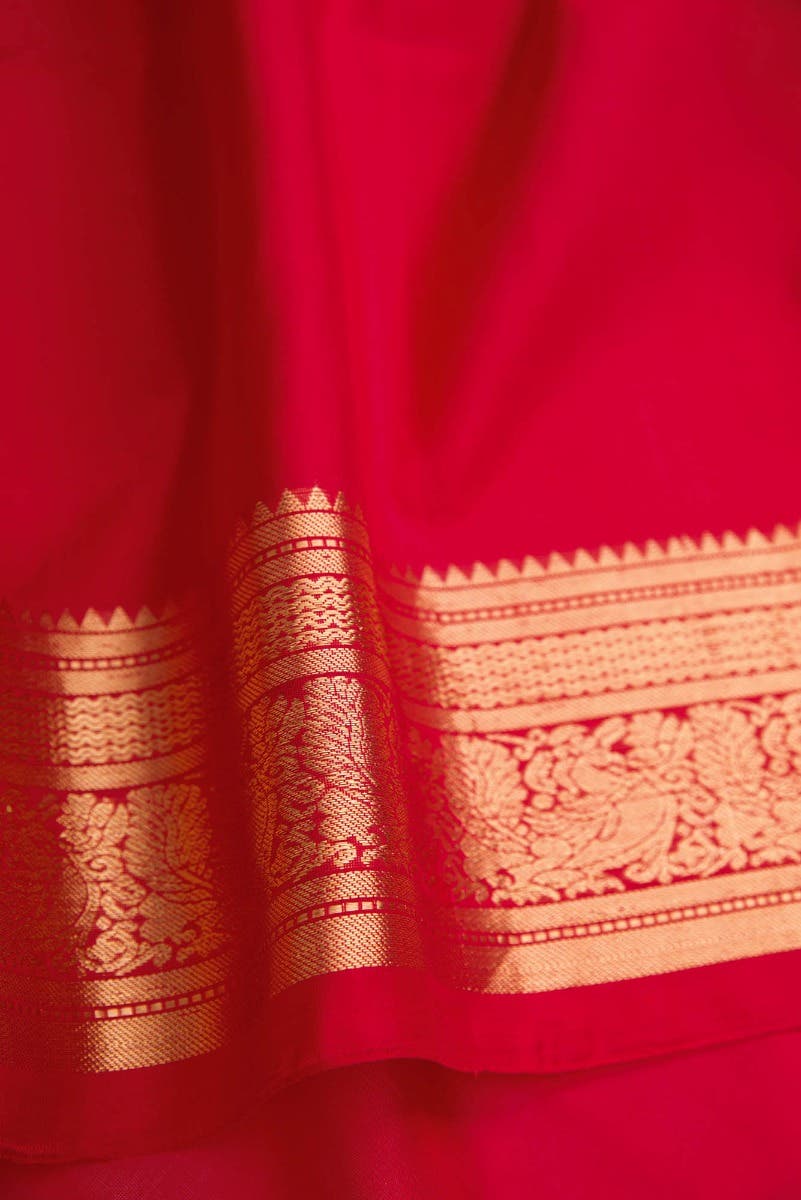 Green Dual Tone Soft Silk Saree