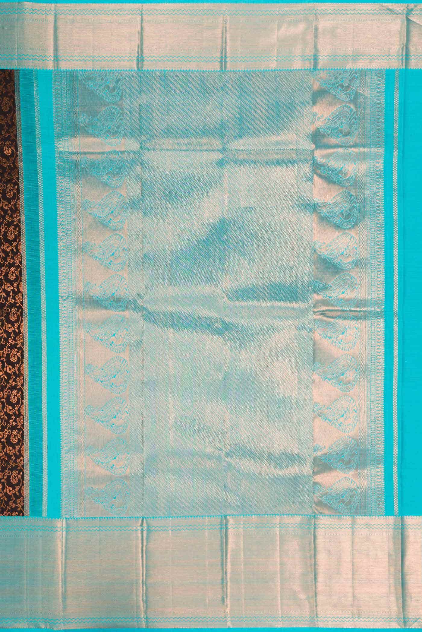 Coffee Brown Kanchipuram Silk Saree