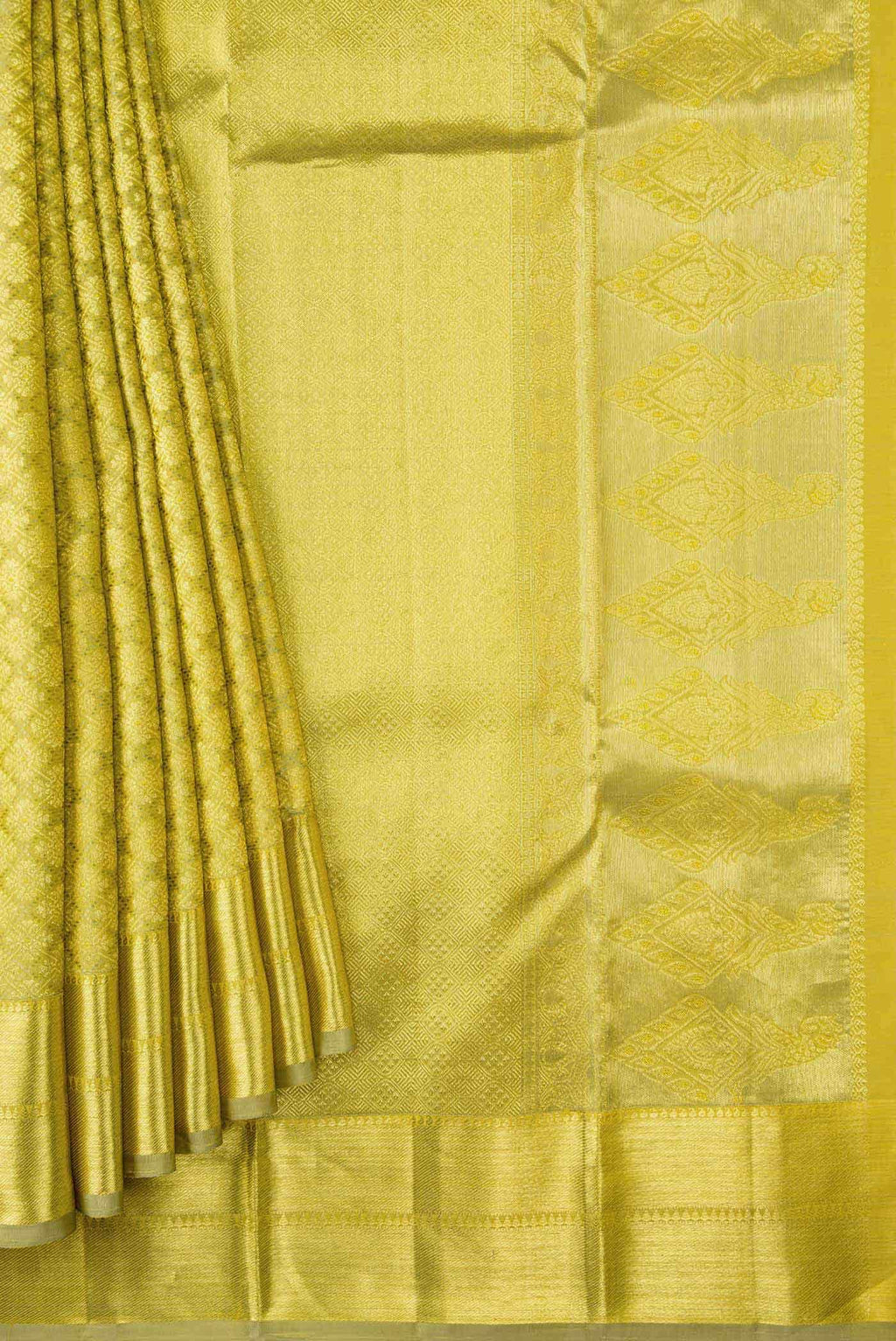Gold Kanchipuram Silk Saree