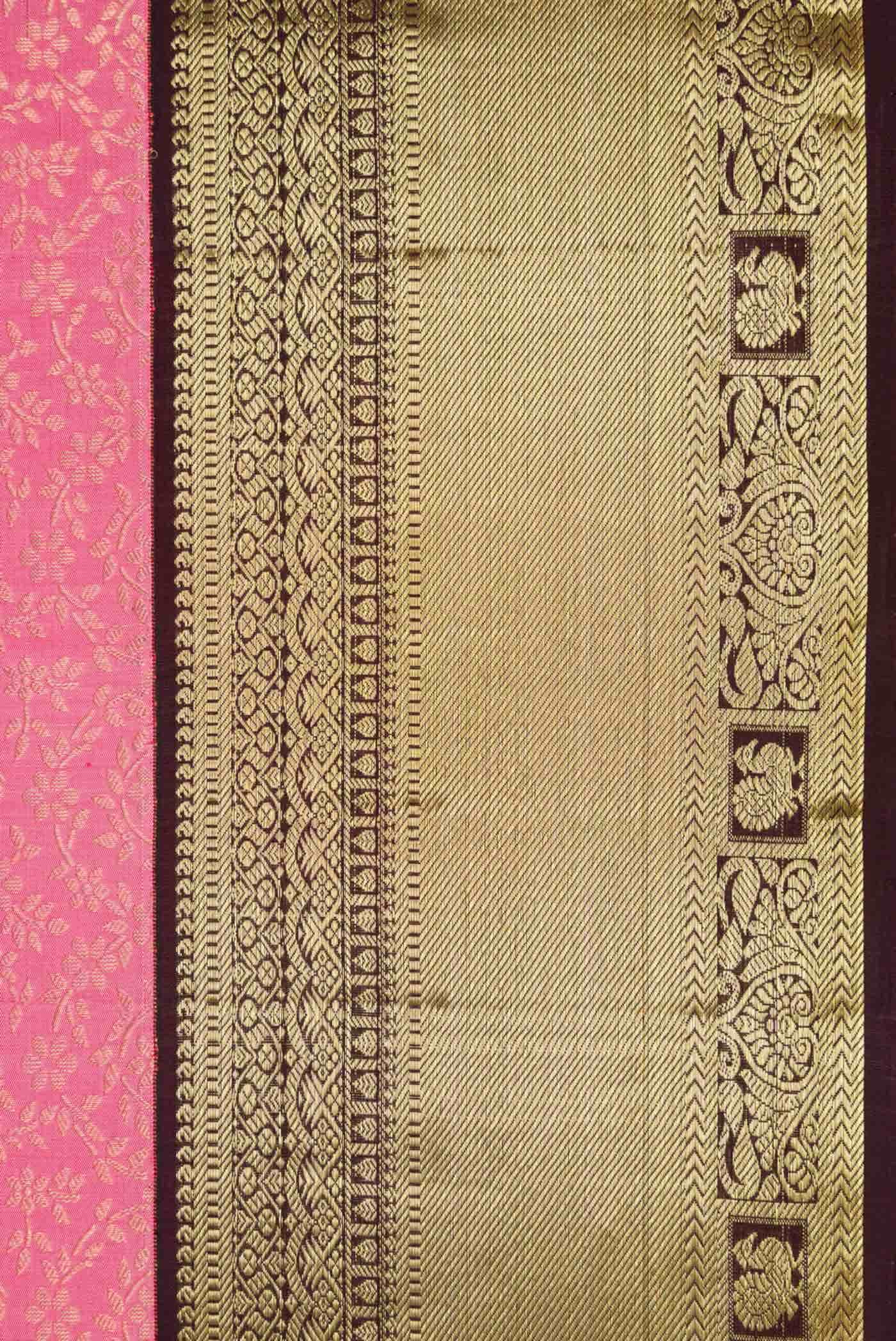 Pink Kanchipuram Silk Saree