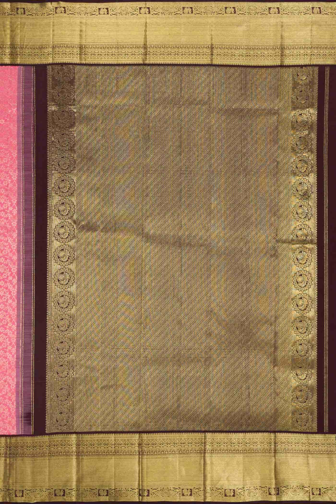 Pink Kanchipuram Silk Saree