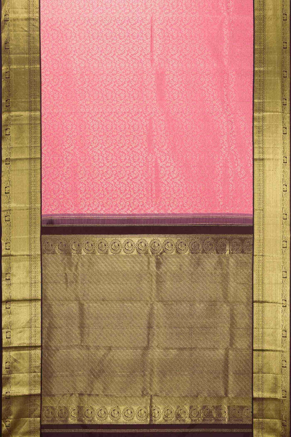 Pink Kanchipuram Silk Saree