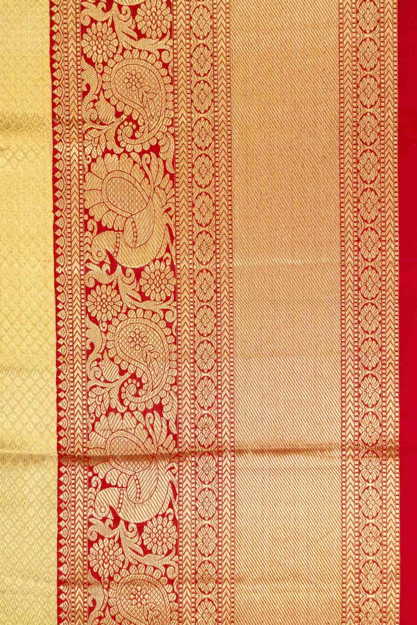 Gold Kanchipuram Tissue Silk Saree