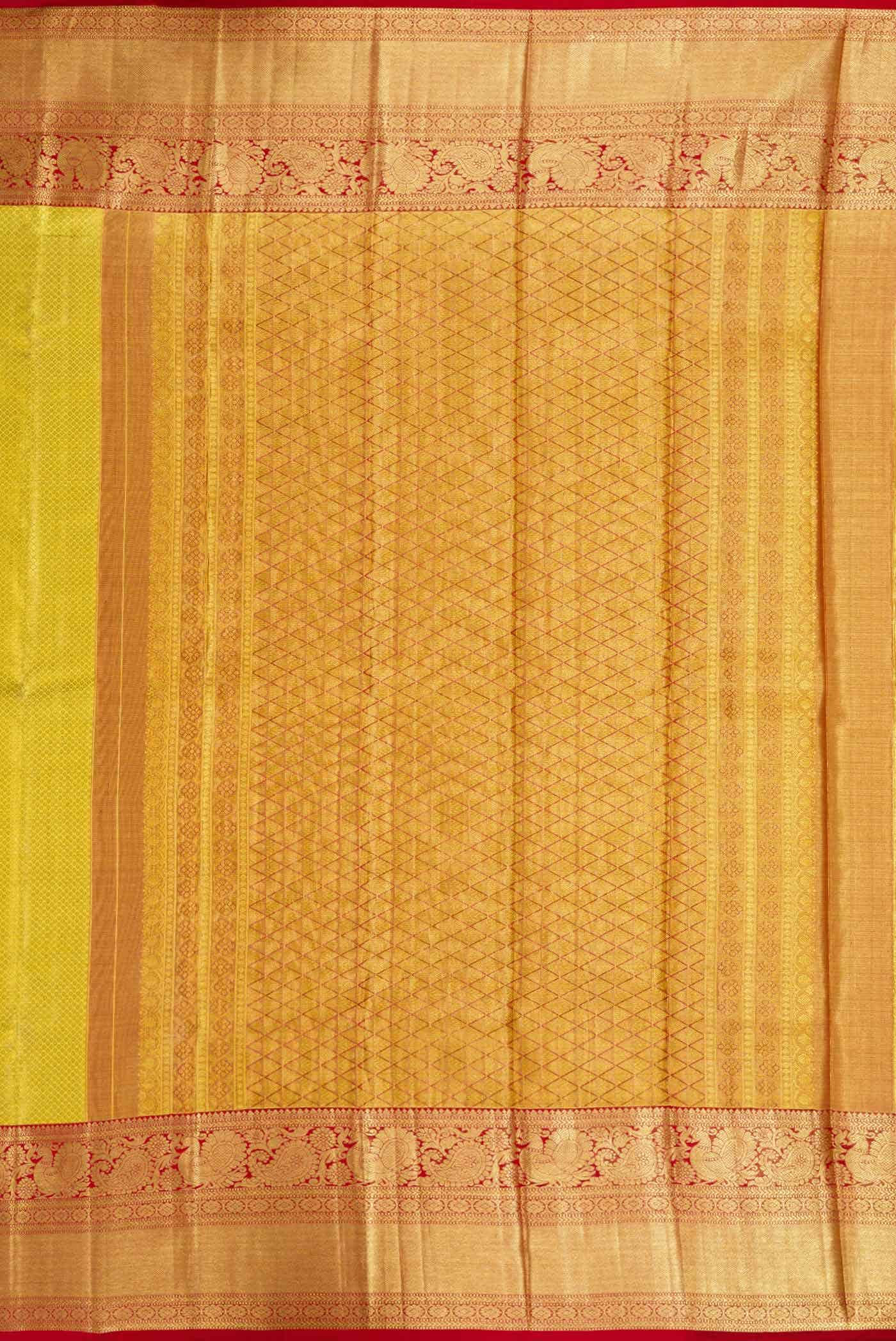 Gold Kanchipuram Tissue Silk Saree