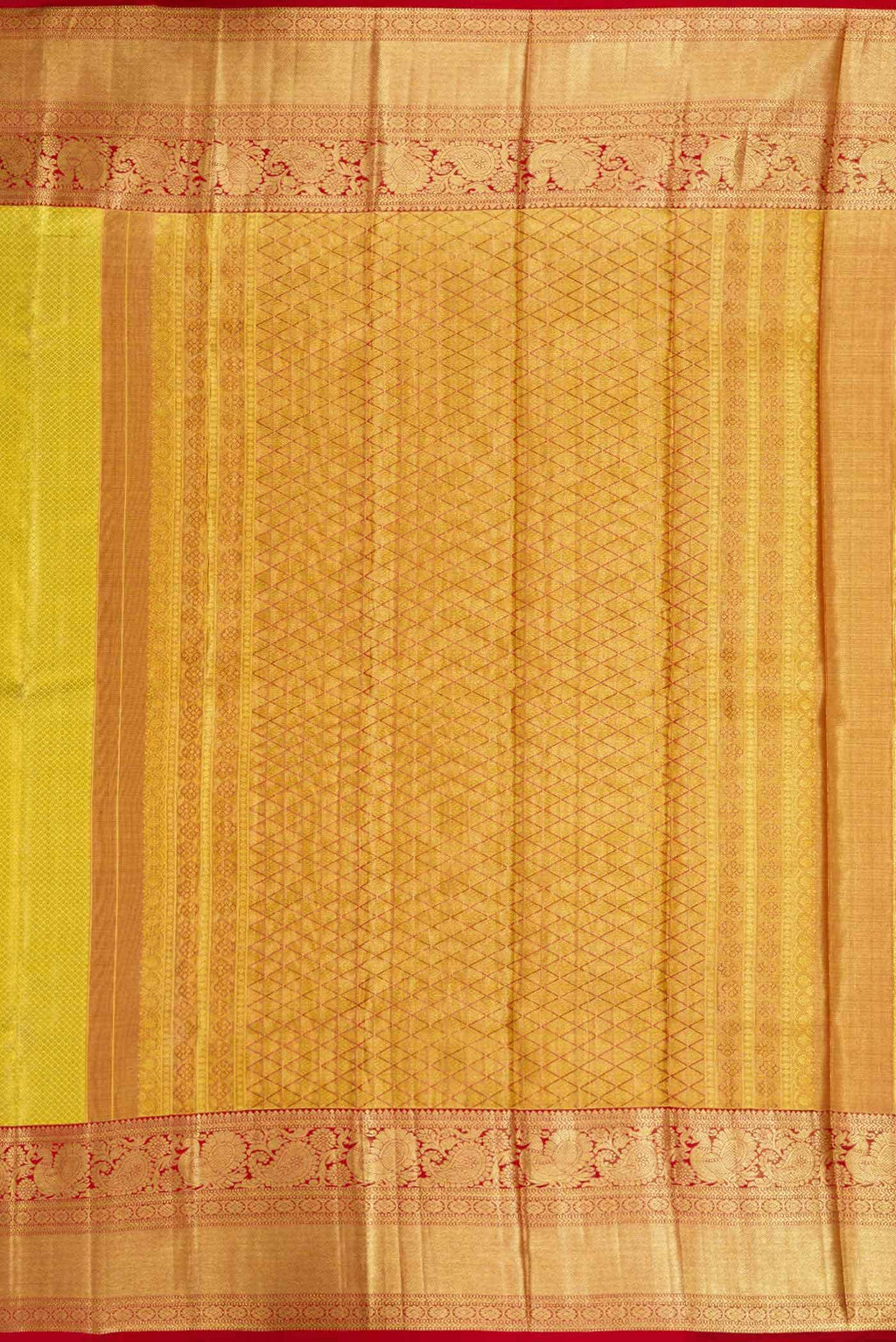Gold Kanchipuram Tissue Silk Saree