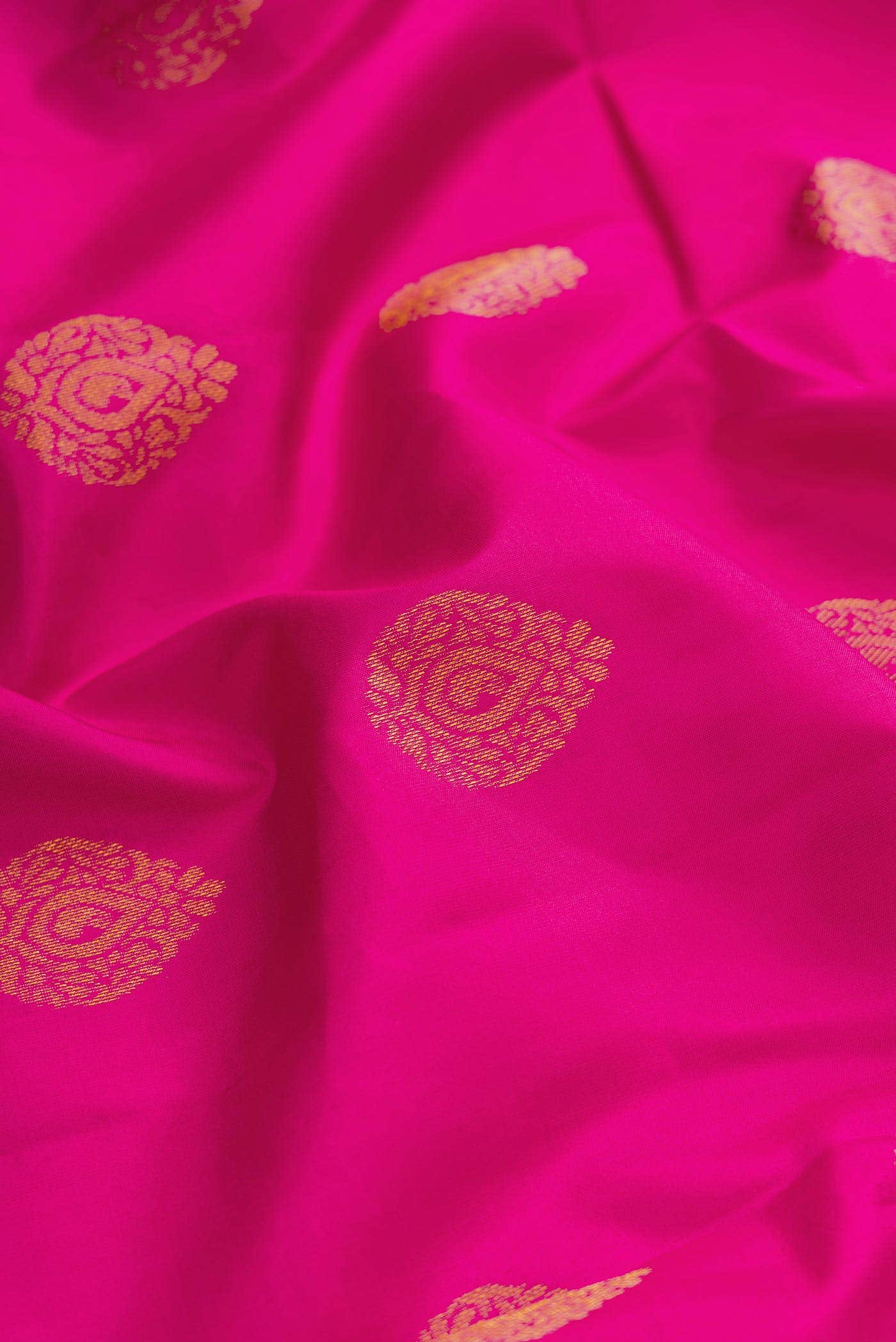 Dark Pink Kanchipuram Silk Saree