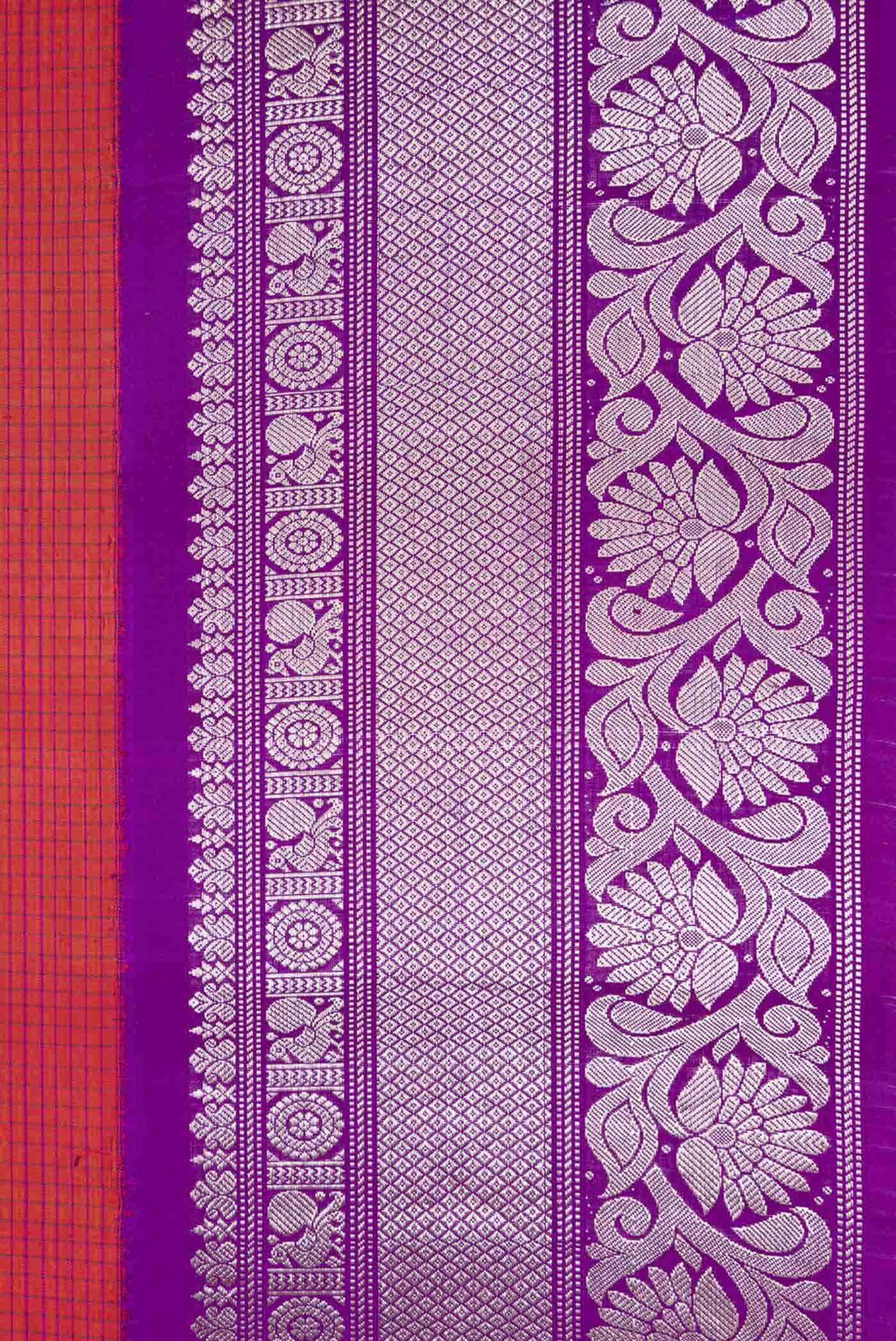 Rani Pink Dual Tone Gadwal Silk Saree