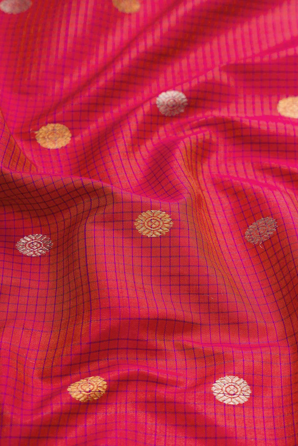 Rani Pink Dual Tone Gadwal Silk Saree