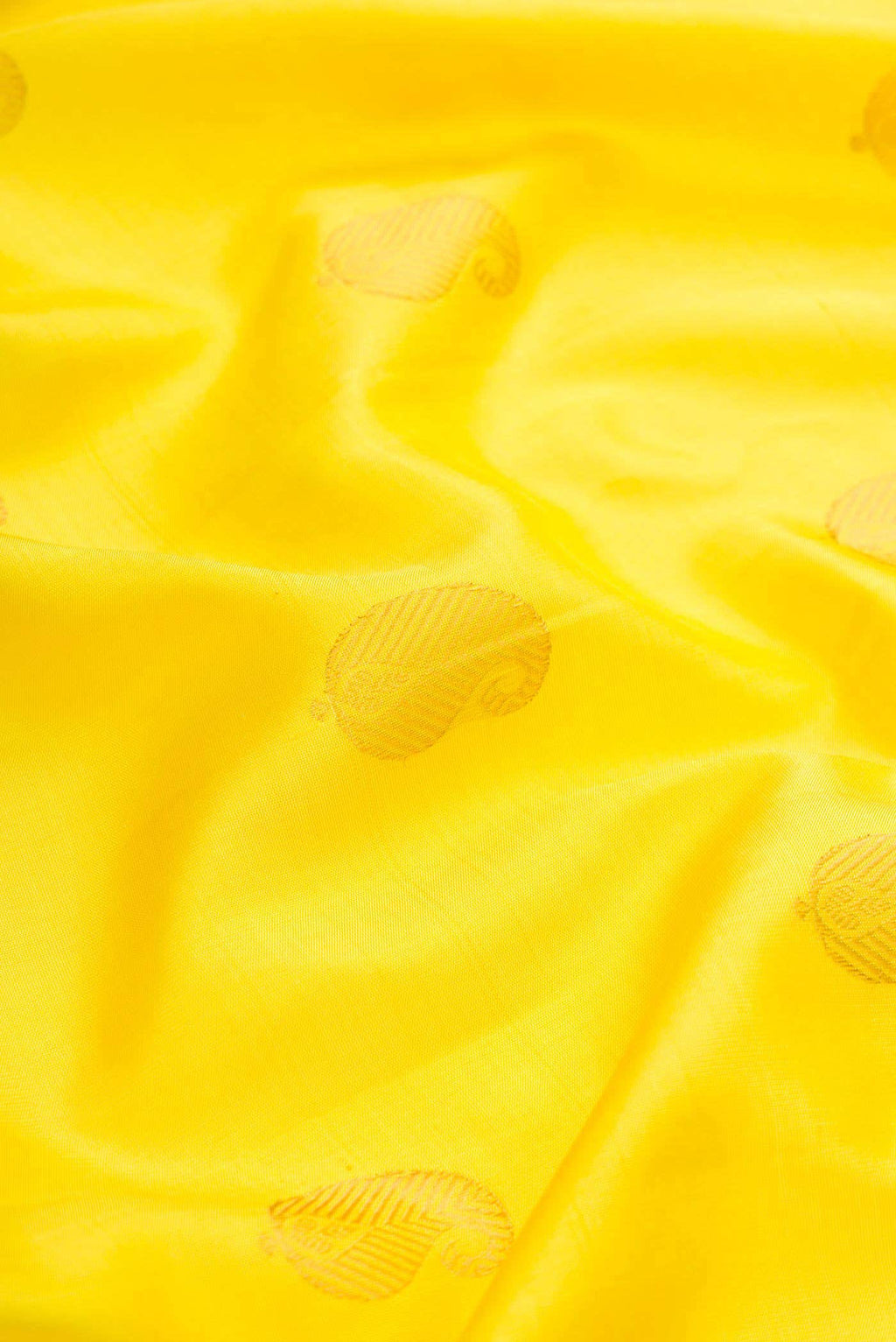 Yellow Gadwal Silk Saree