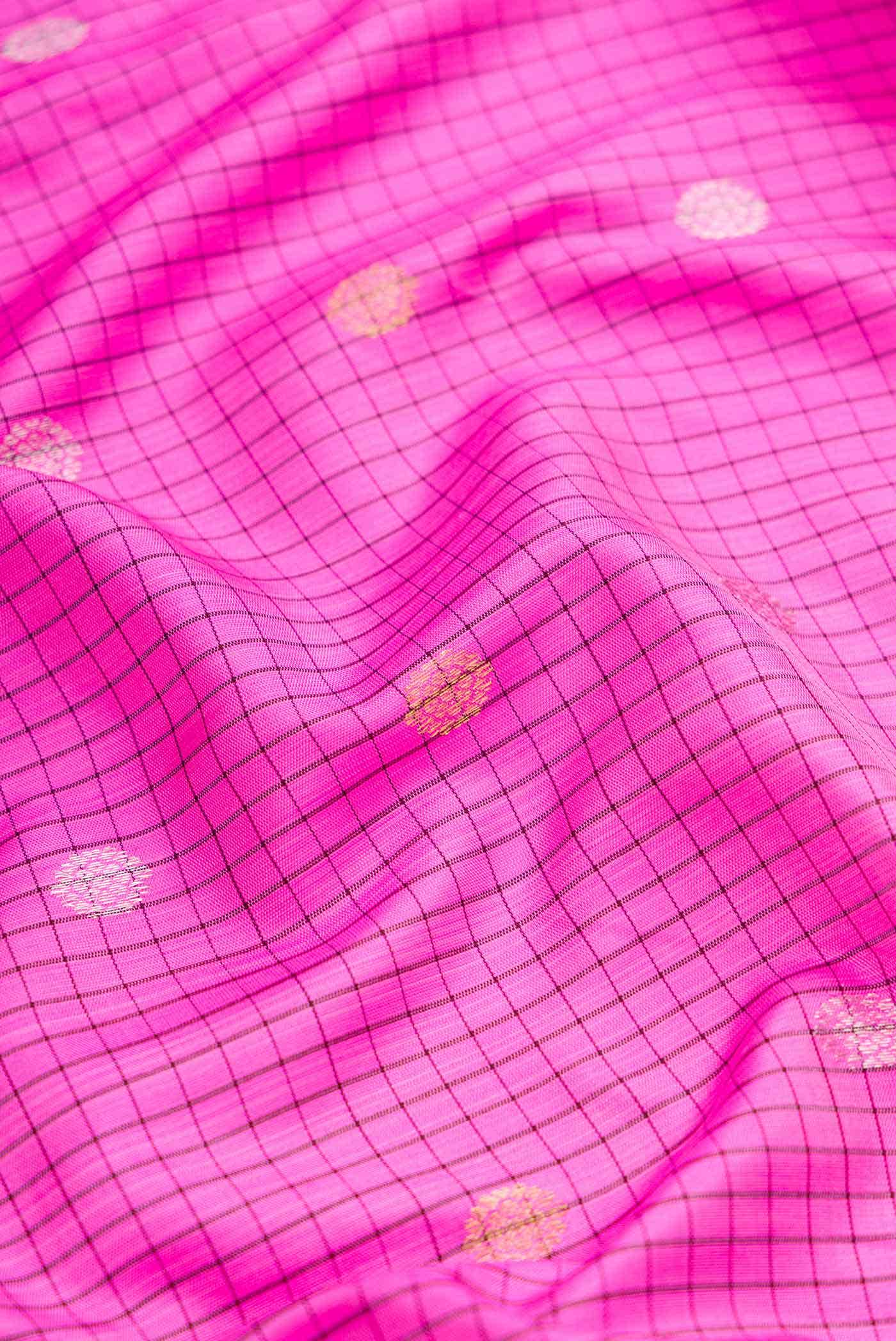 Pink Gadwal Silk Saree