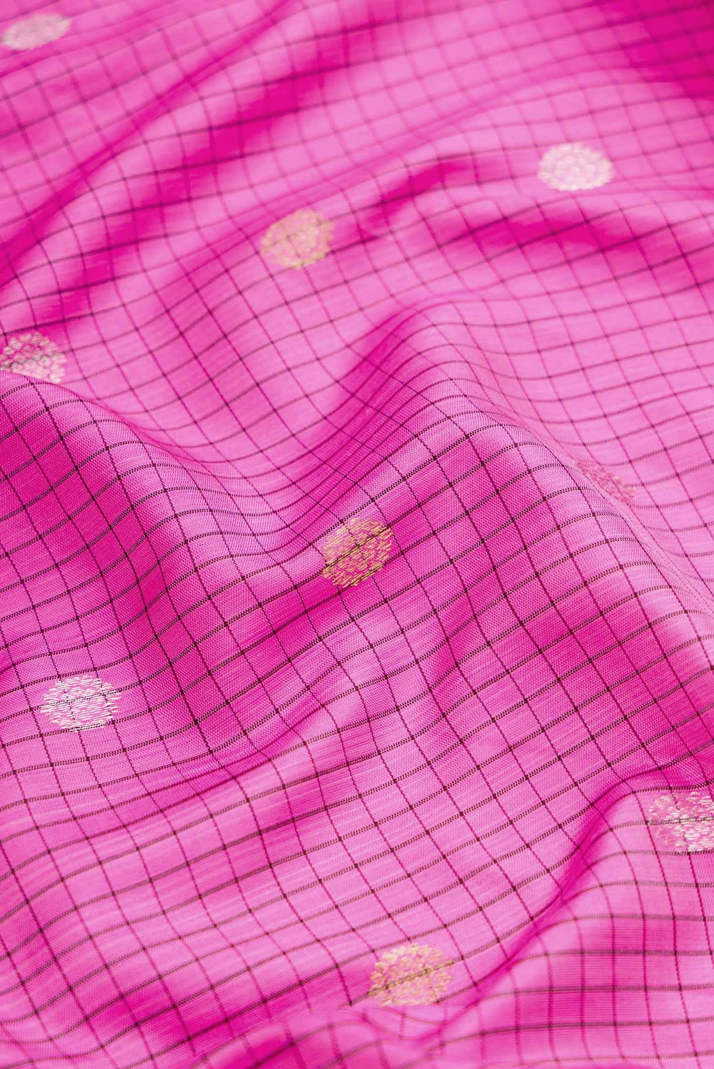 Pink Gadwal Silk Saree
