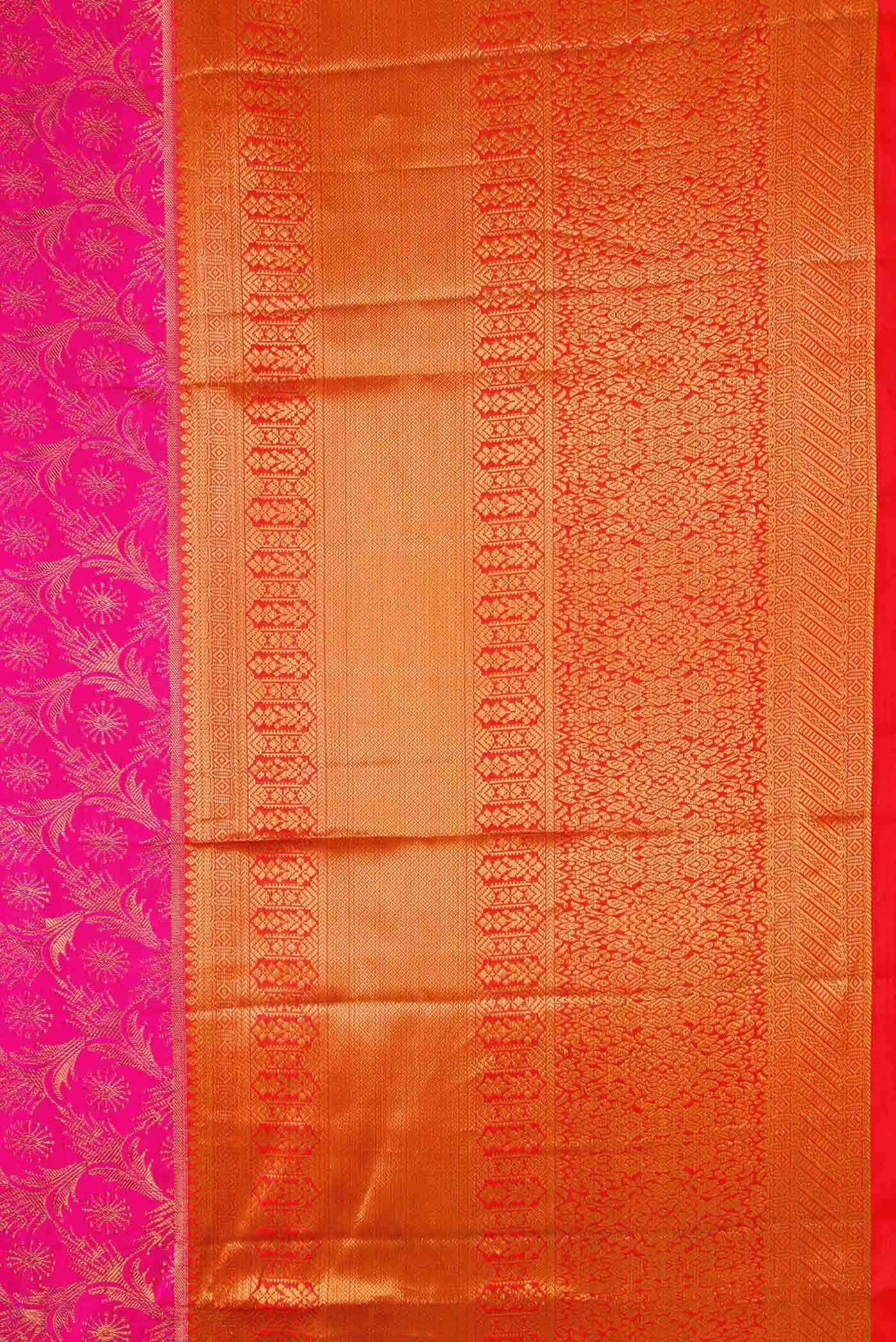 Pink Kanchipuram Silk Saree