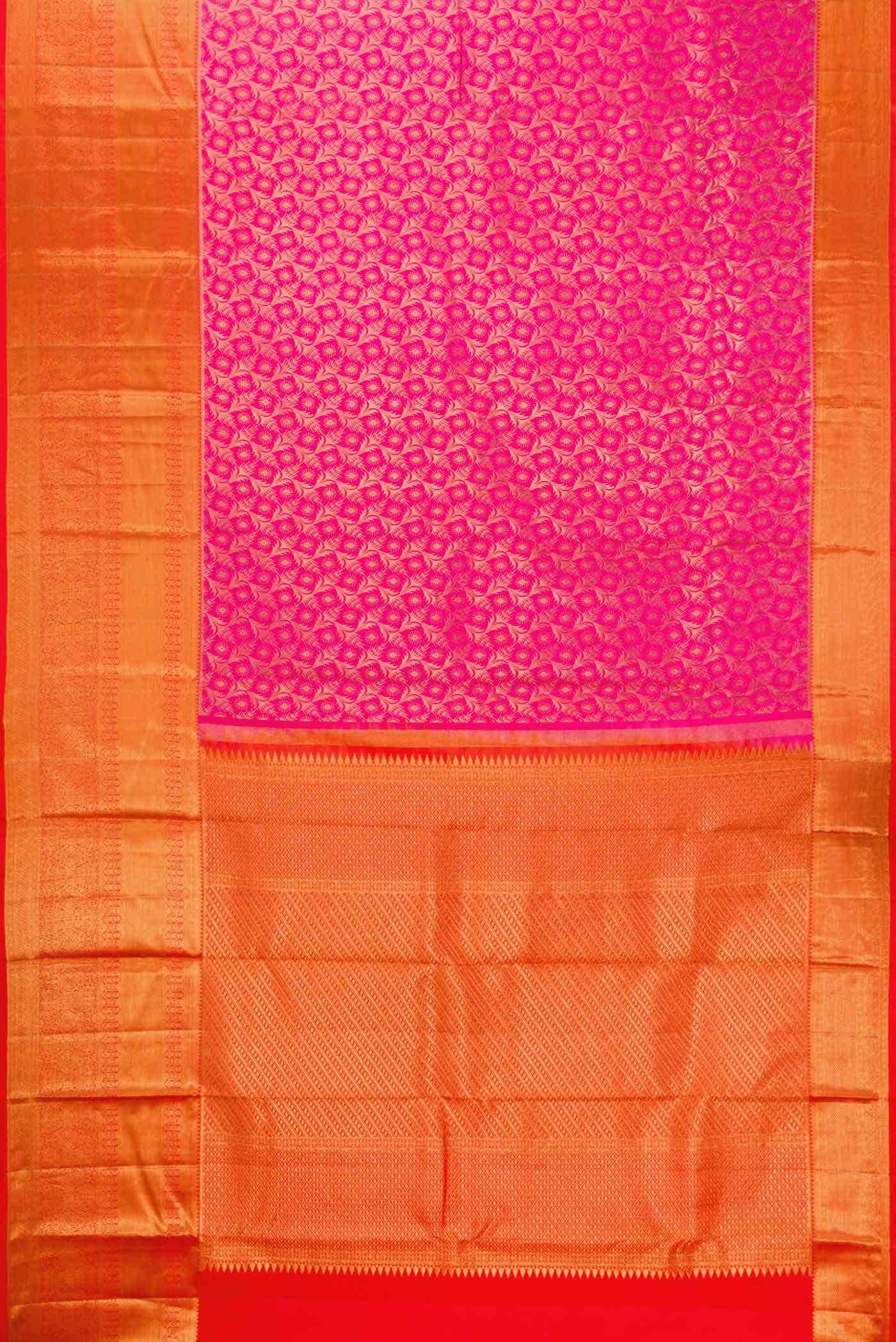 Pink Kanchipuram Silk Saree