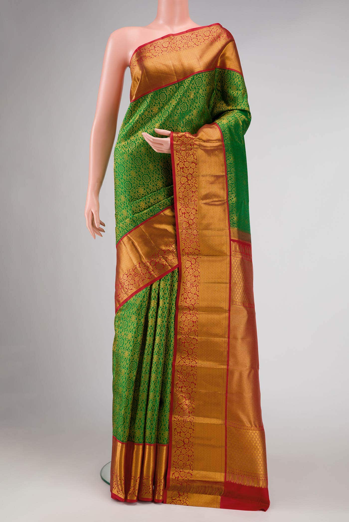 Green Kanchipuram Silk Saree