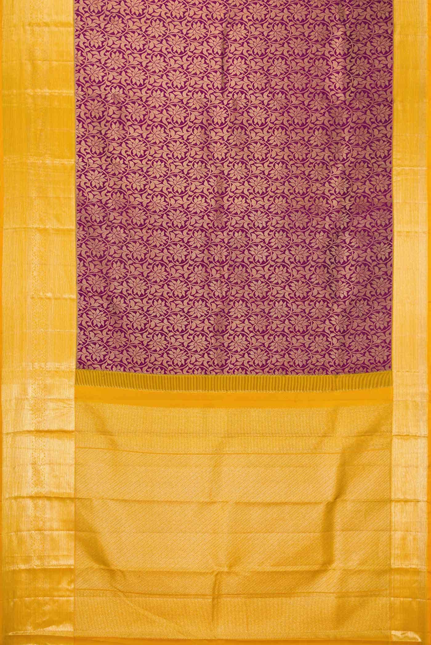 Purple Dual Tone Kanchipuram Silk Saree