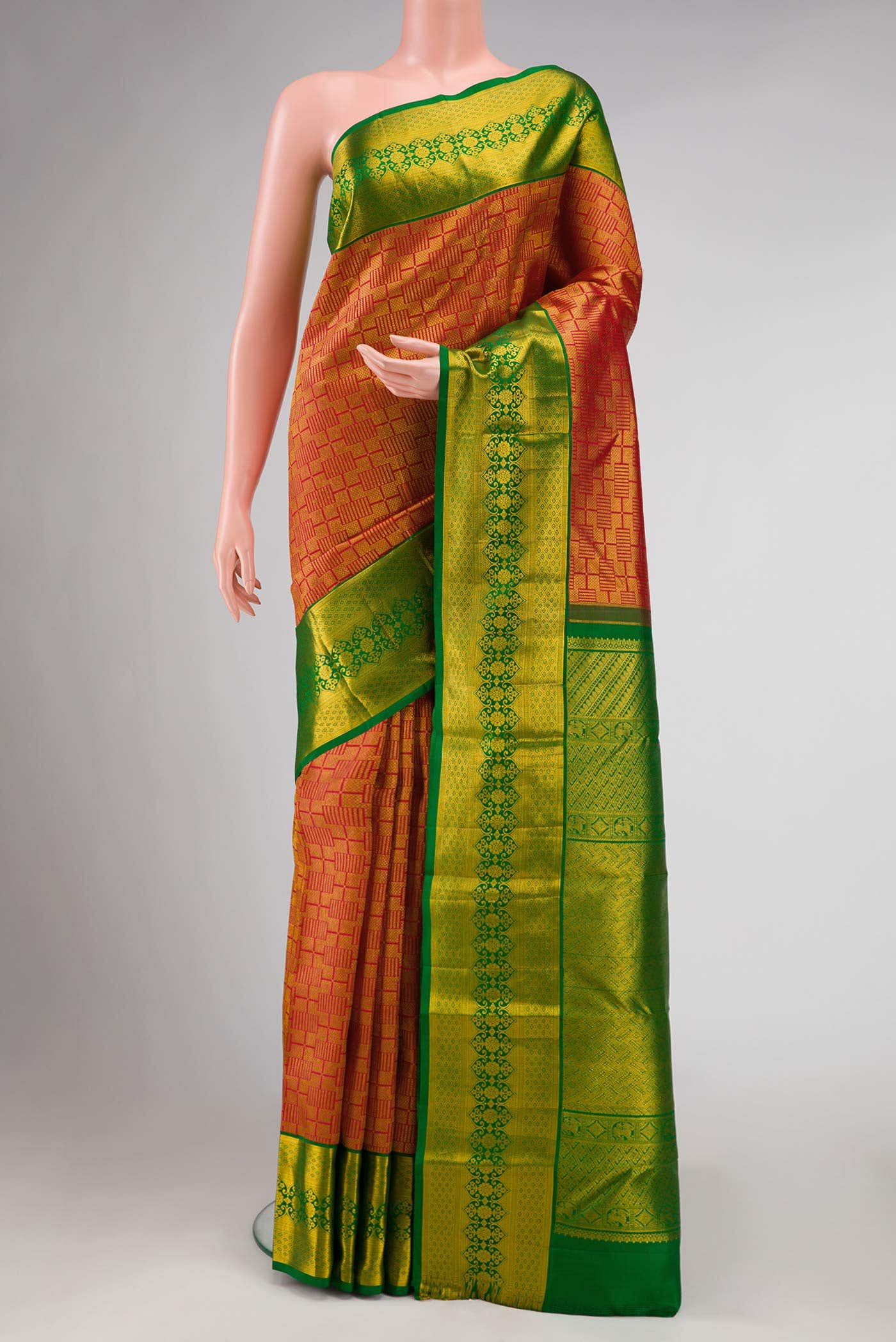 Red Kanchipuram Silk Saree