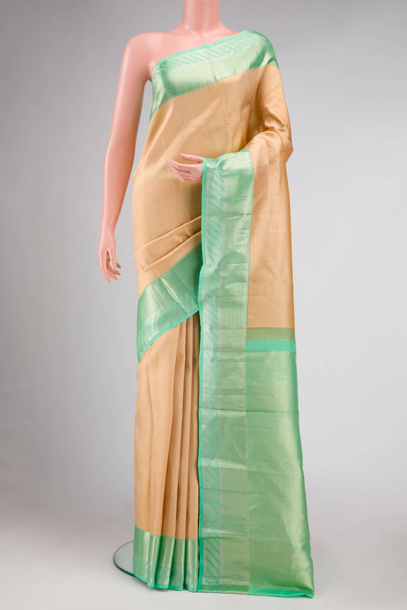 Gold Kanchipuram Silk Saree