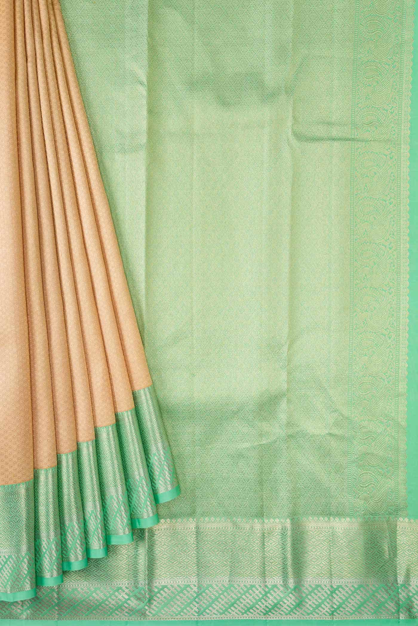 Gold Kanchipuram Silk Saree