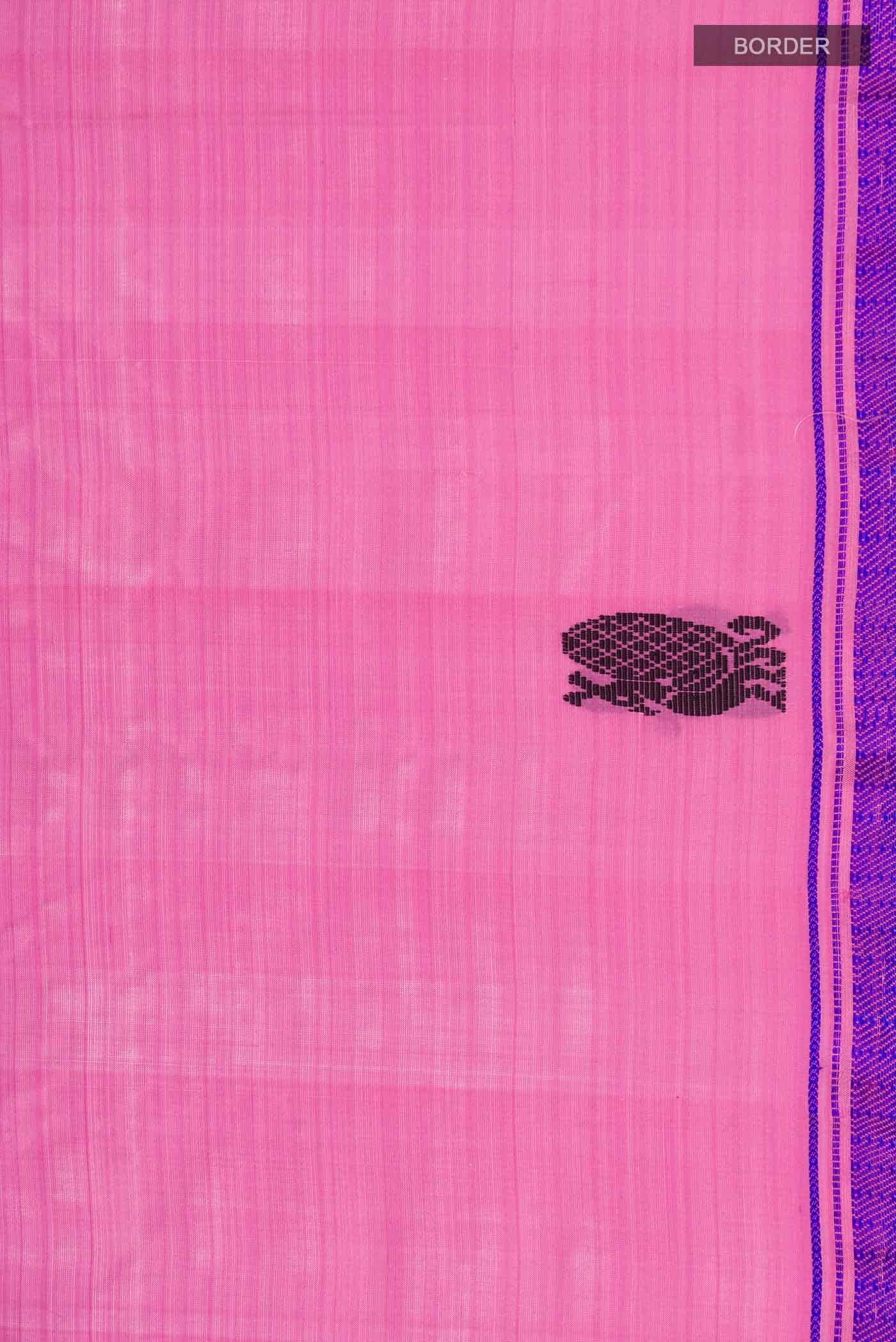 Pink Kanchipuram Silk Saree